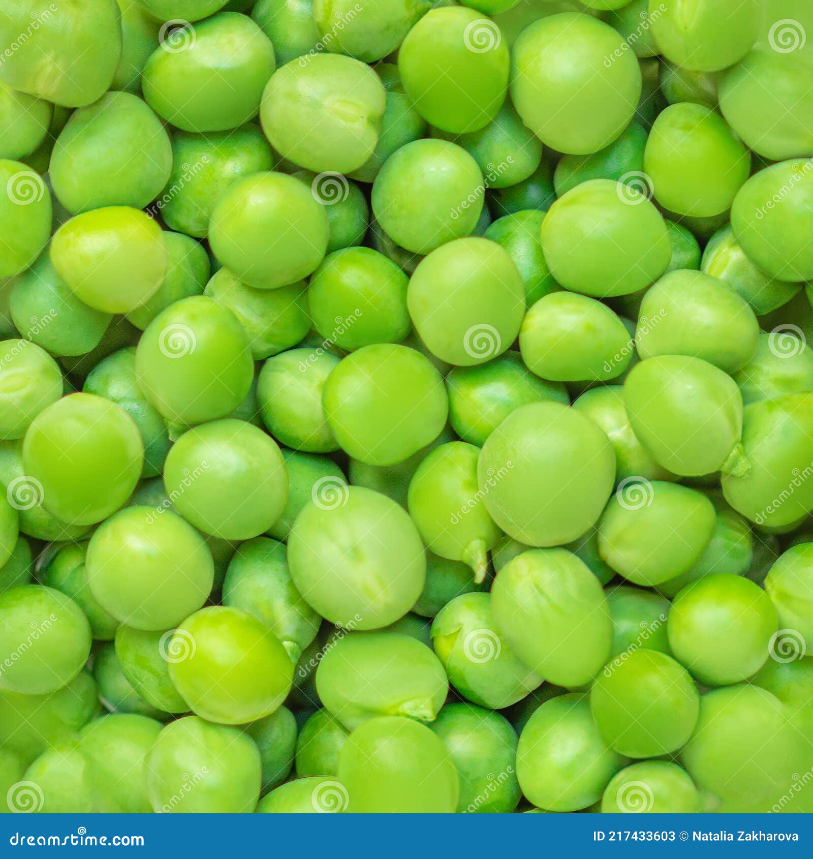 Green Peas. Fresh Pea Background. Raw Legume, Beans Top View Stock