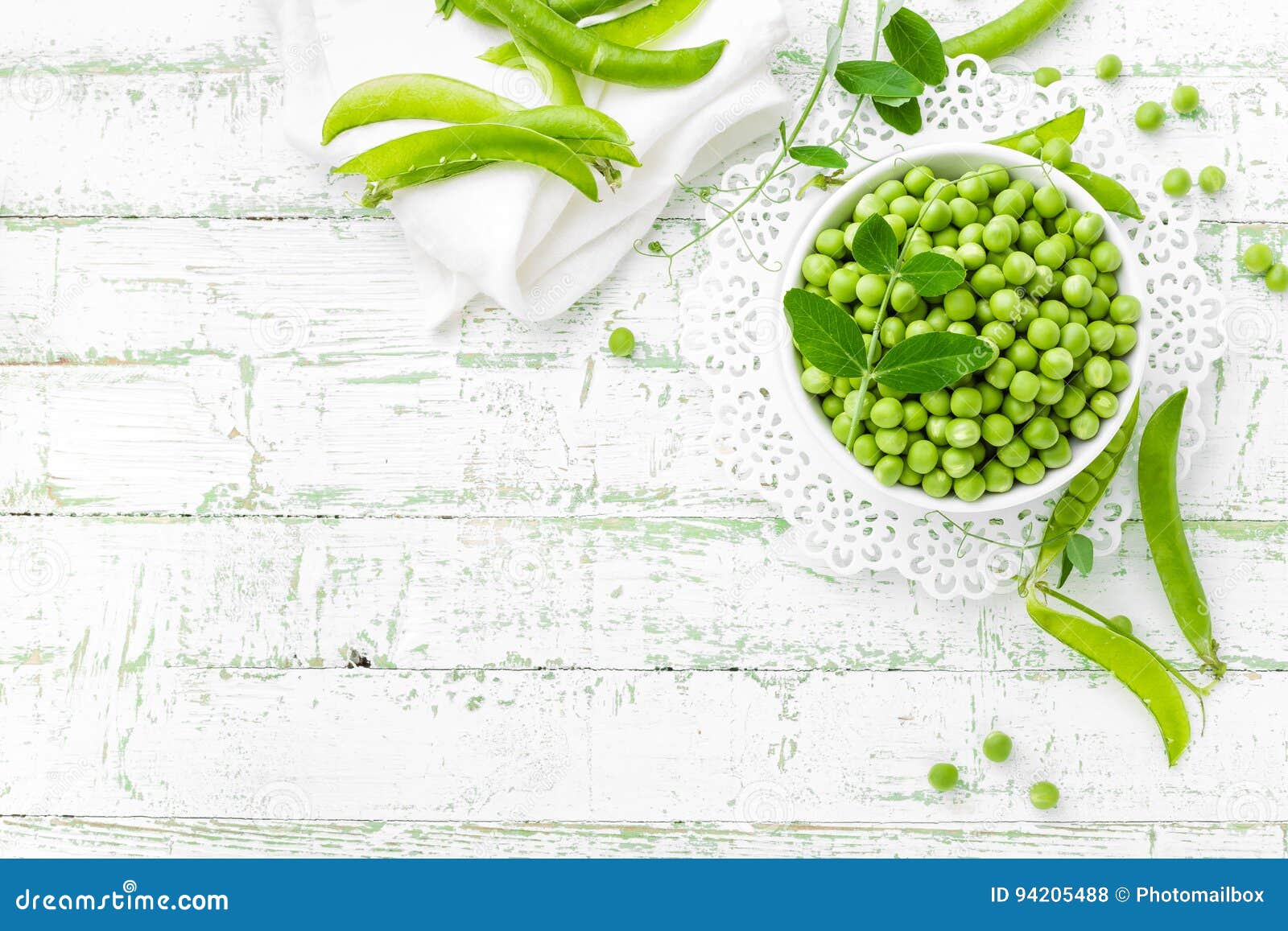 Green Peas with Leaves on White Background Stock Photo Image of leaf