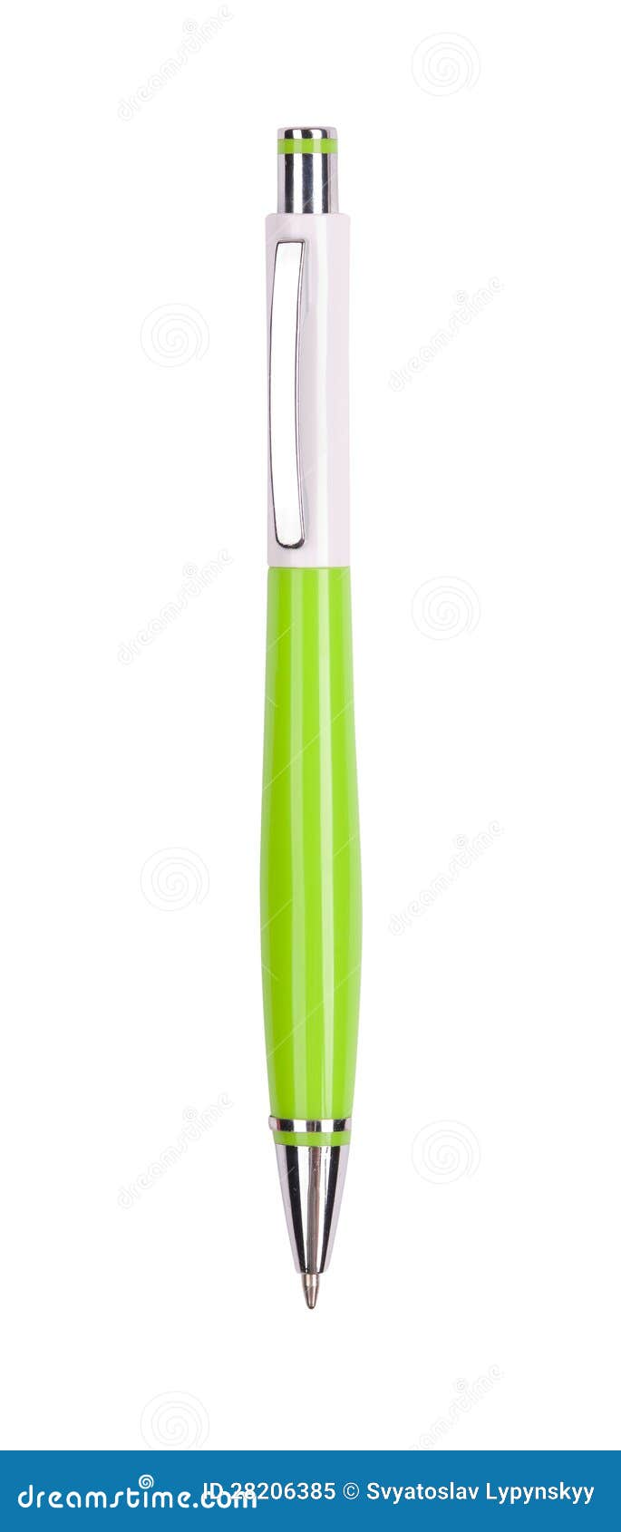 Green Pen Isolated on White Stock Image Image of green, write 28206385