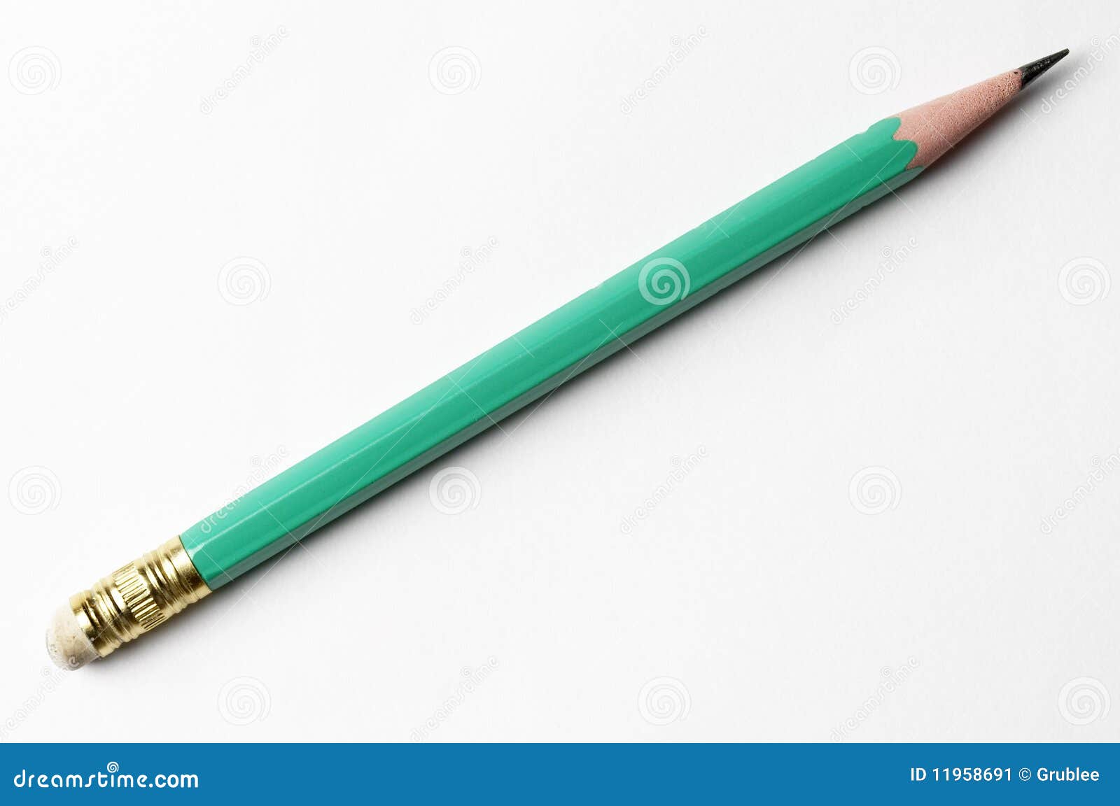 Green pencil stock image. Image of pencil, closeup, clear - 11958691