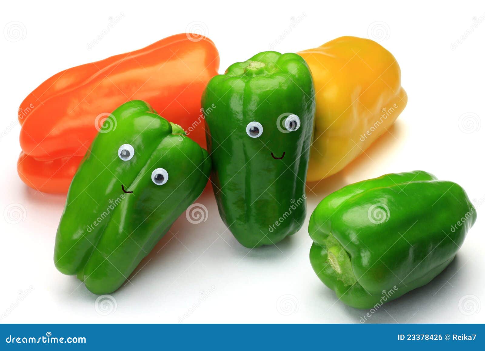 Green pepper and paprika stock photo. Image of paprika 23378426