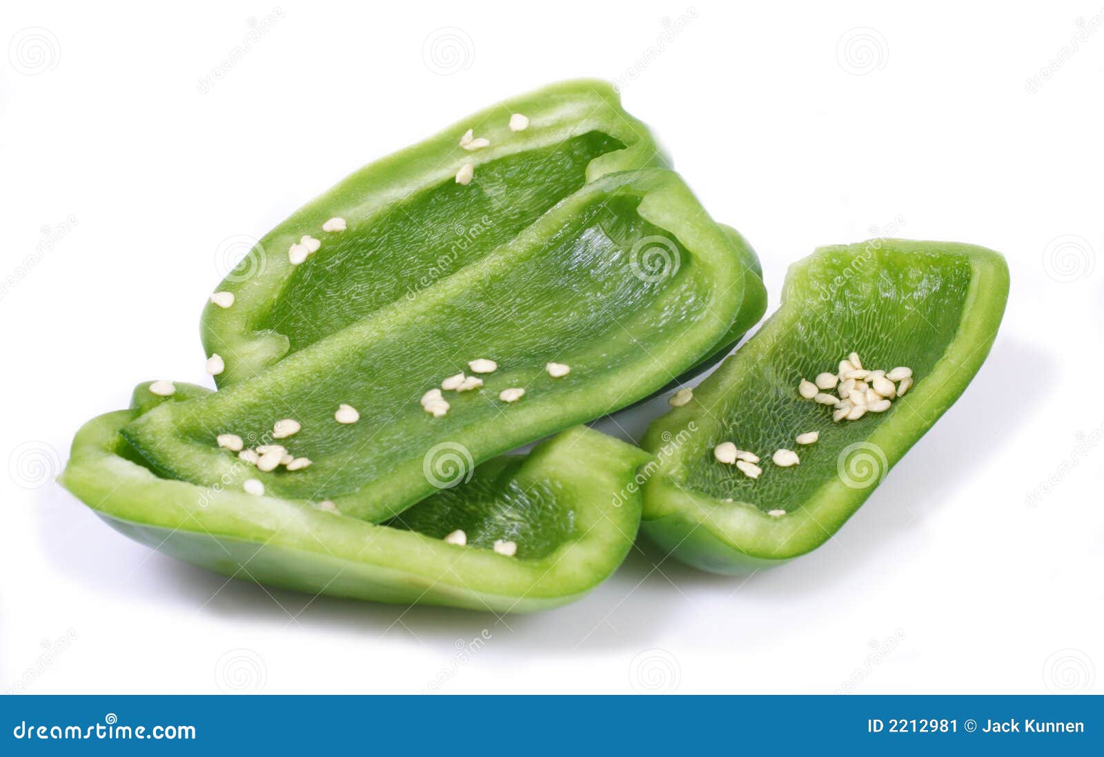 Green Pepper and Seeds stock image. Image of vegetarian 2212981