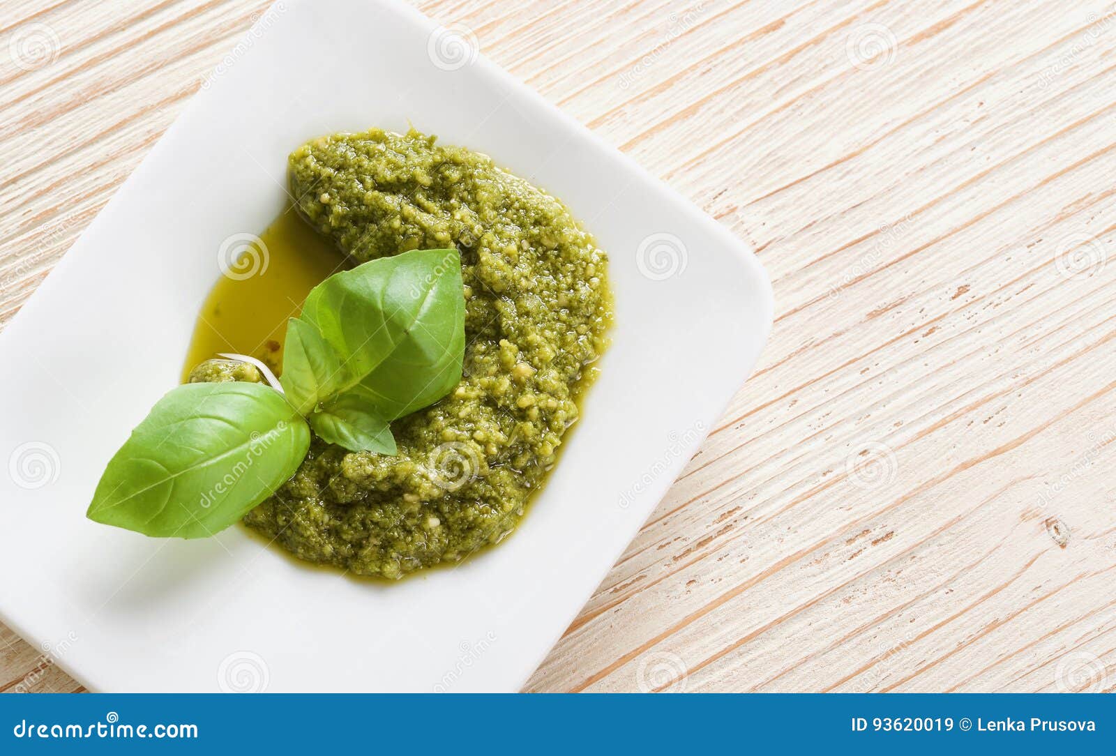 Green pesto stock image. Image of closeup, pesto, basil 93620019