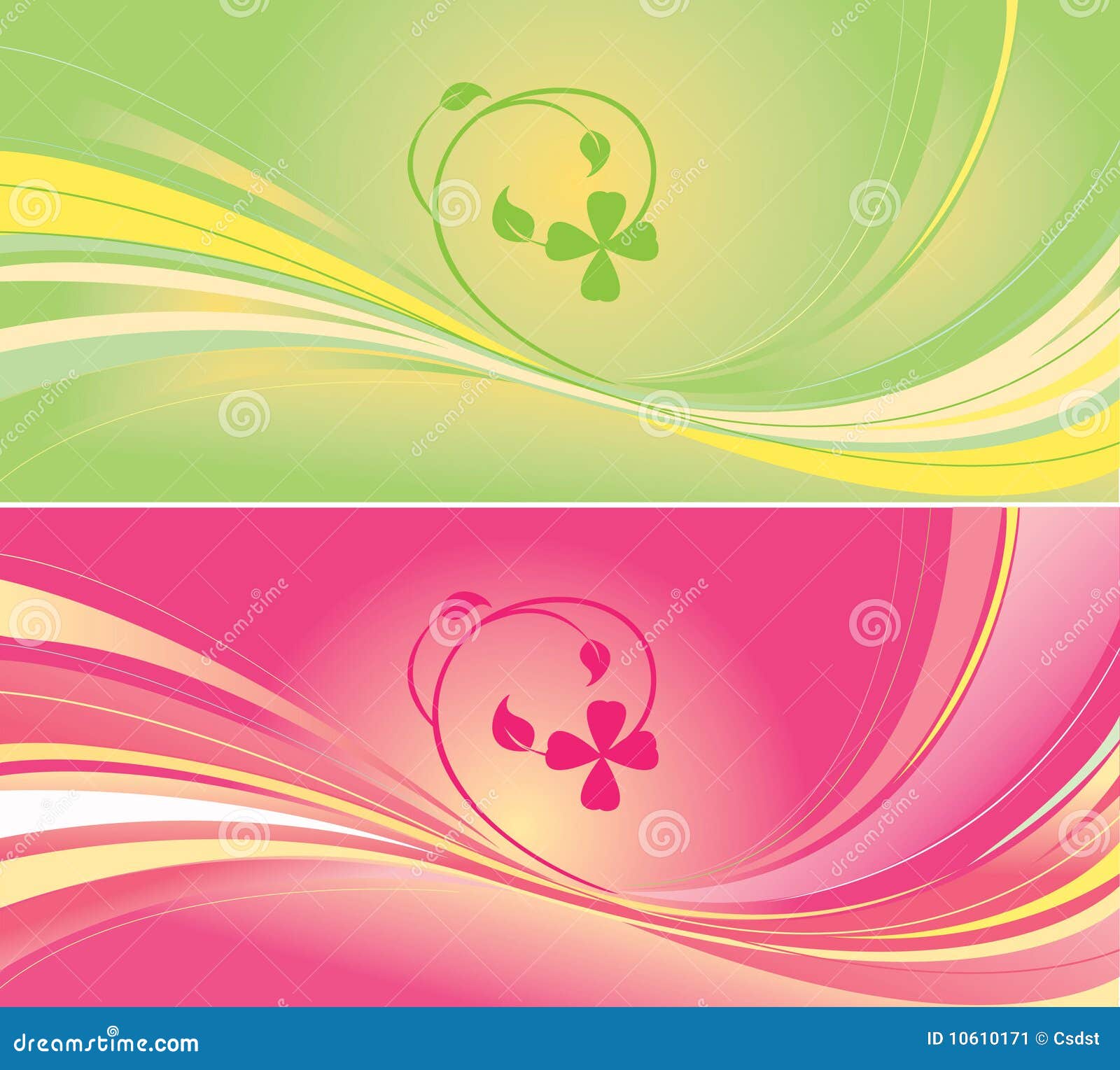 Green and pink backgrounds stock vector. Illustration of artistically