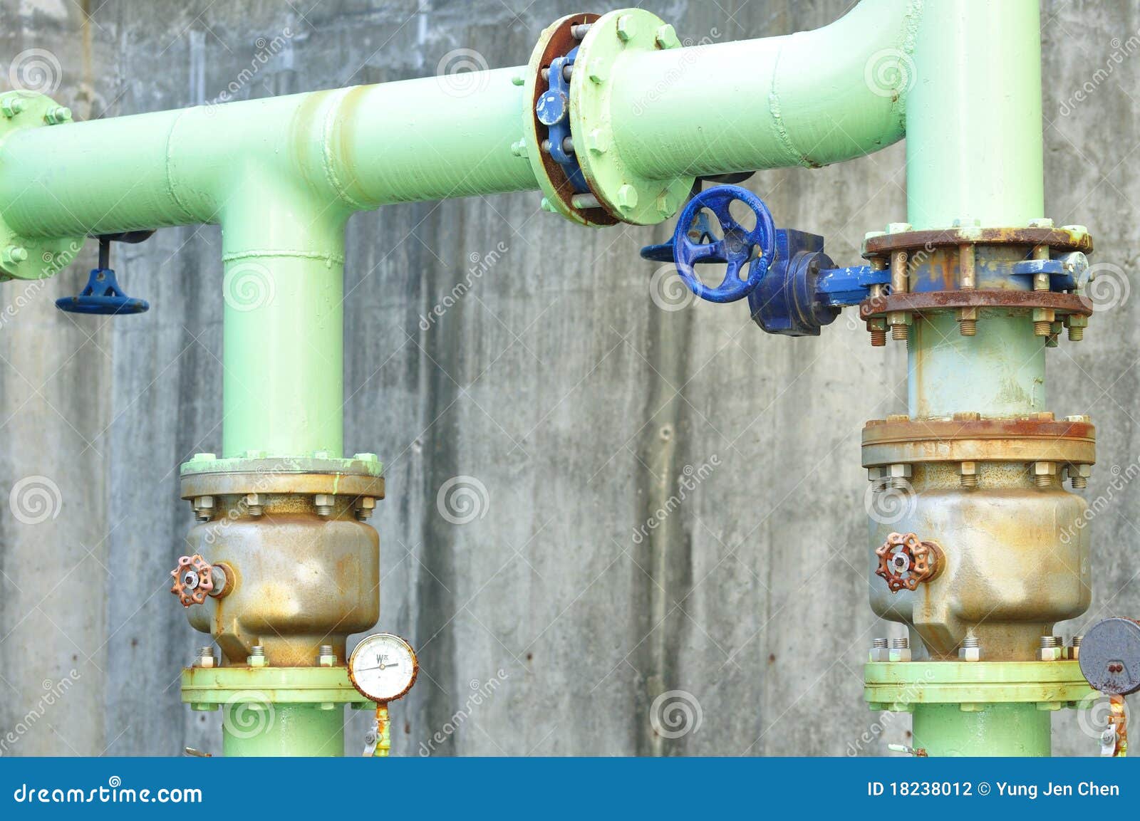 Green pipes stock photo. Image of technology, elements 18238012