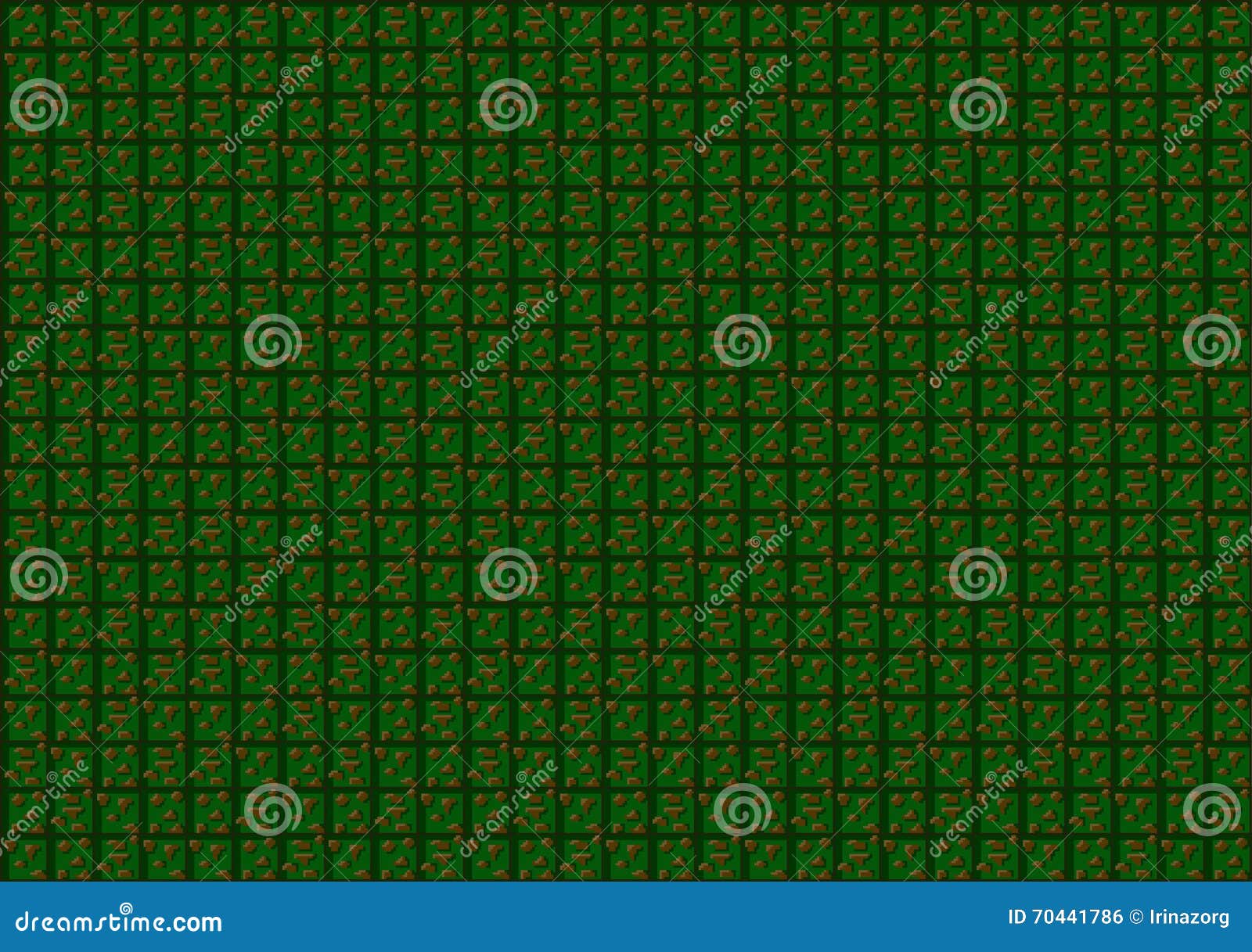 Green Pixel Vector Boxes Background. Stock Vector Illustration of
