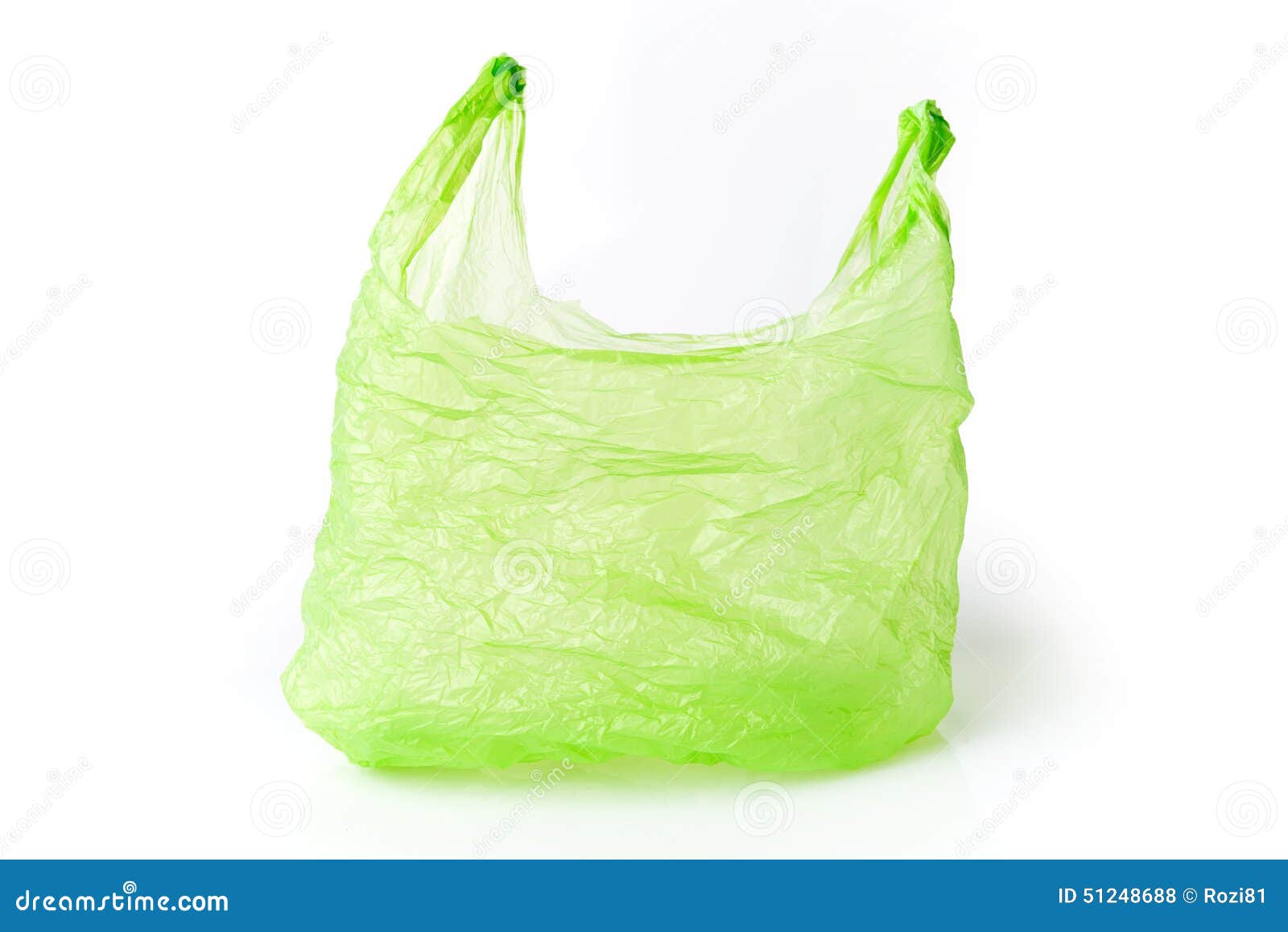 Green plastic bag isolated stock photo. Image of hanging - 51248688