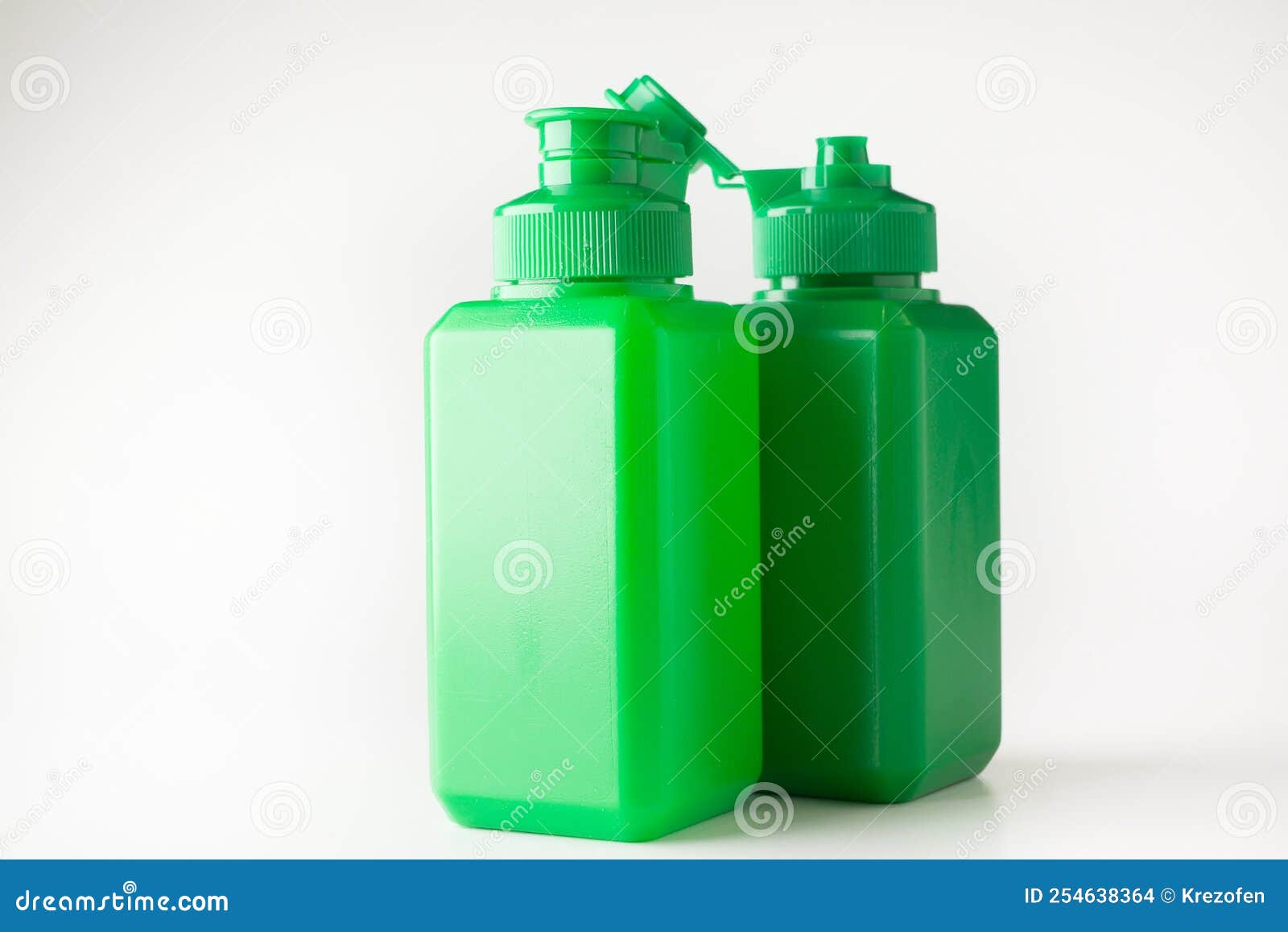 Green Plastic Medical Jars with Lids Stock Photo Image of bottle