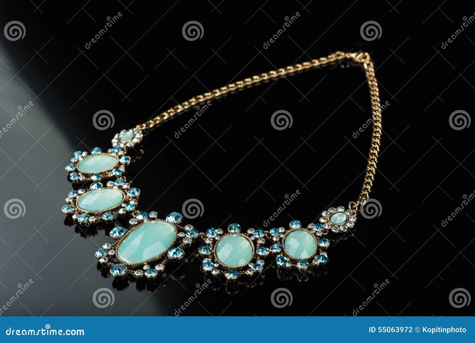 Green plastic necklace stock photo. Image of decoration 55063972