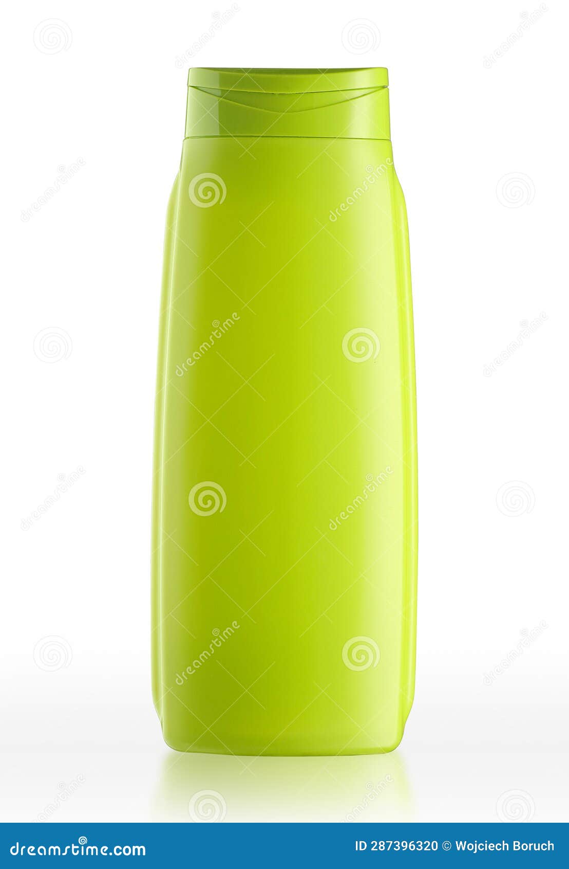 Green Plastic Shampoo Bottle Stock Photo Image of reflection