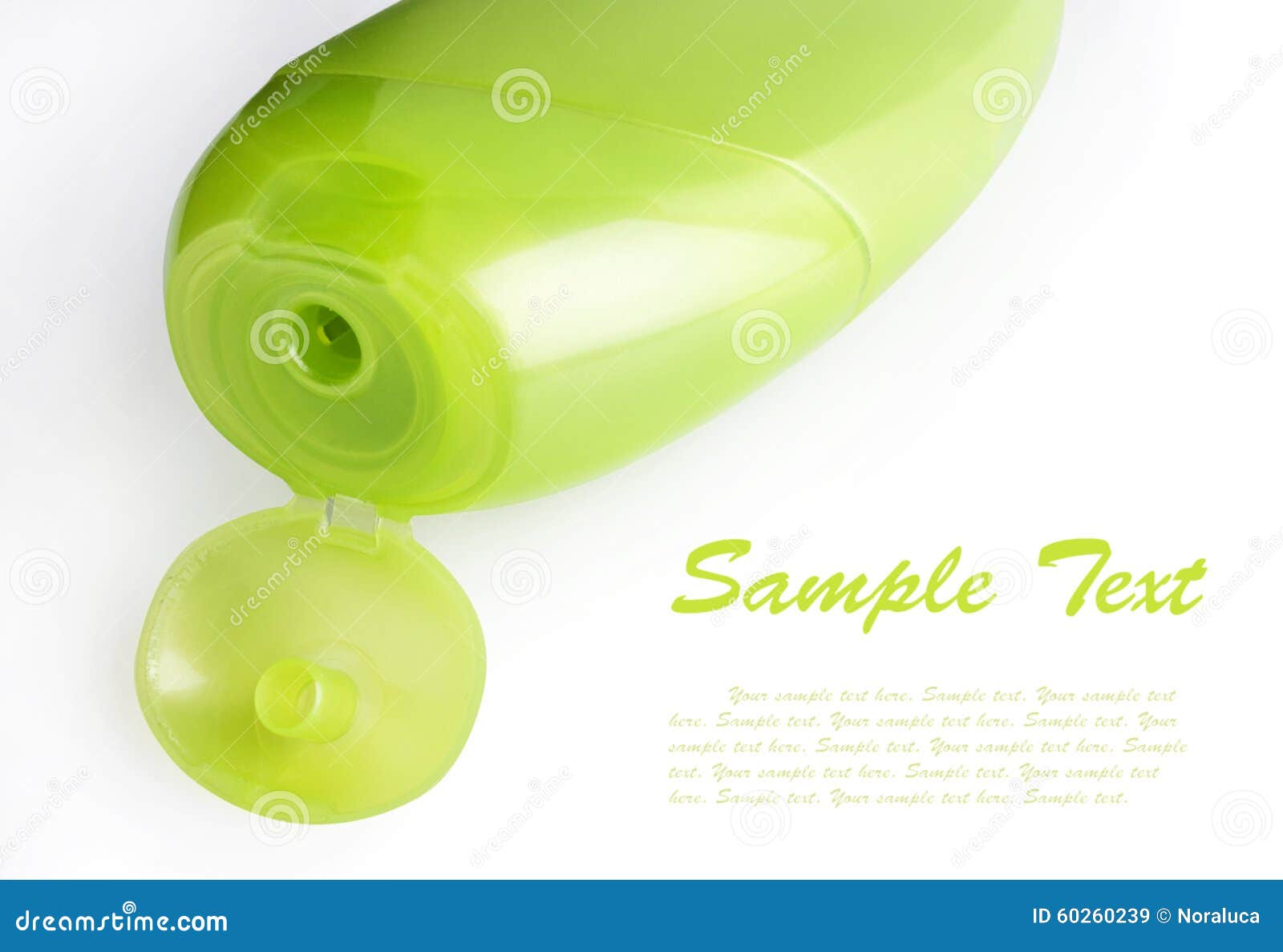 Green Plastic Shampoo Bottle Stock Image Image of object, cosmetic