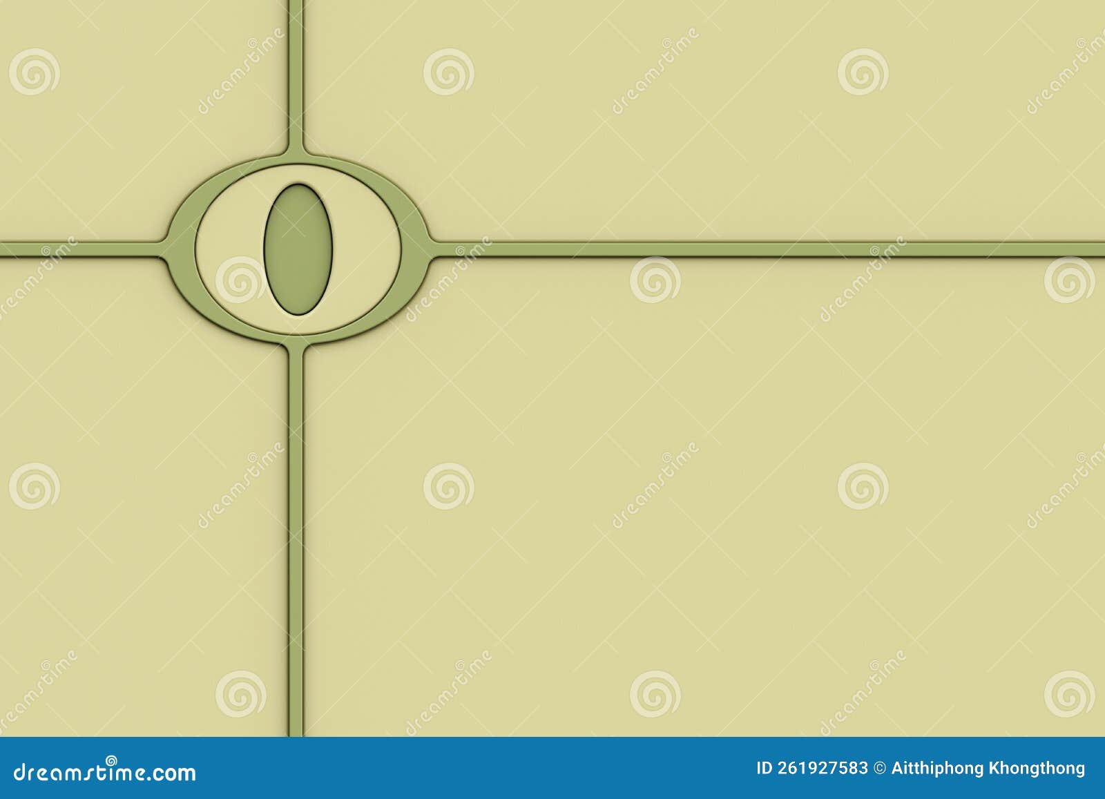 Green Plastic Wall with Groove Line Oval Shape, Modern Ceramic Wall