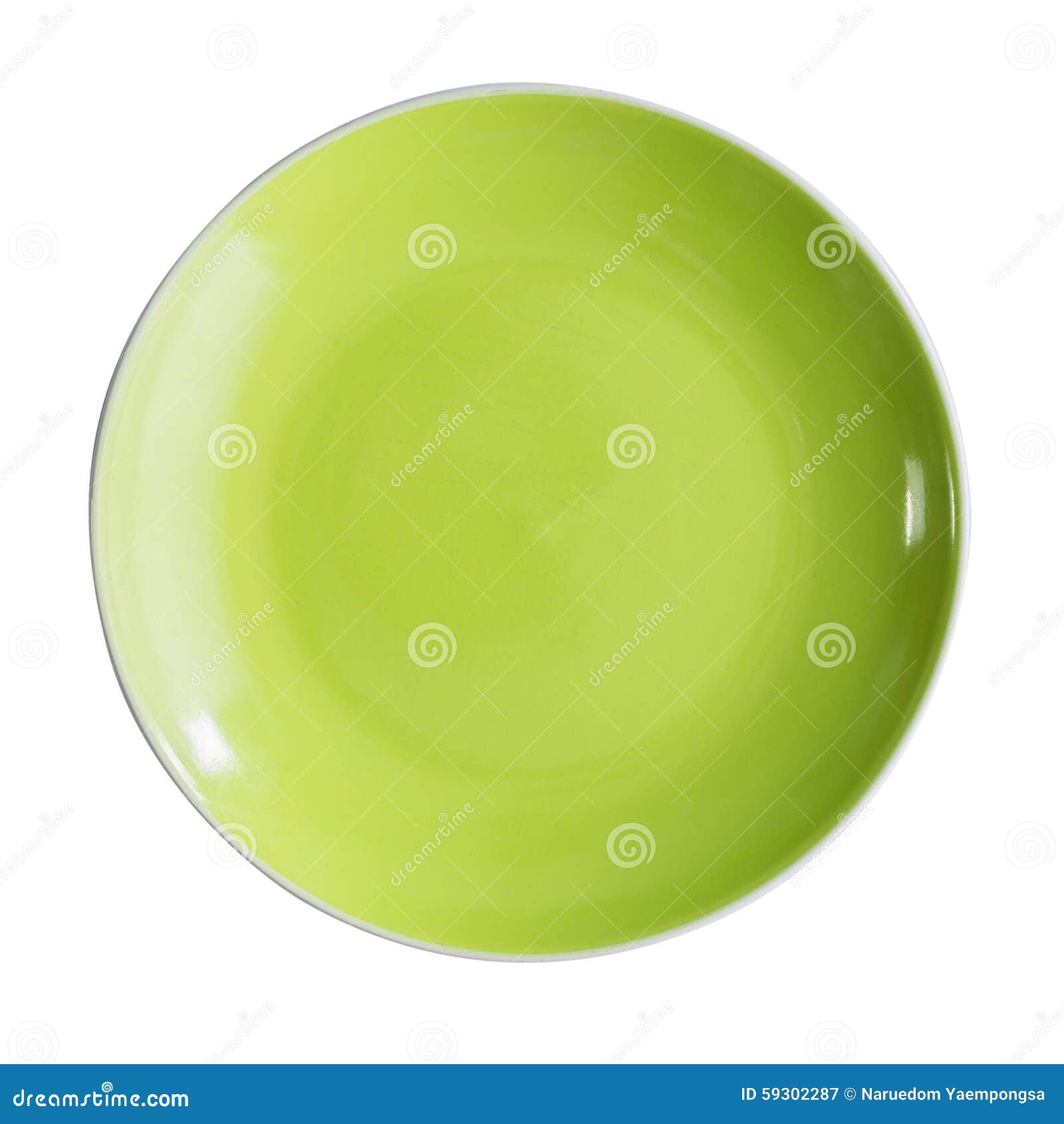 Green plate stock image. Image of closeup, flat, life 59302287
