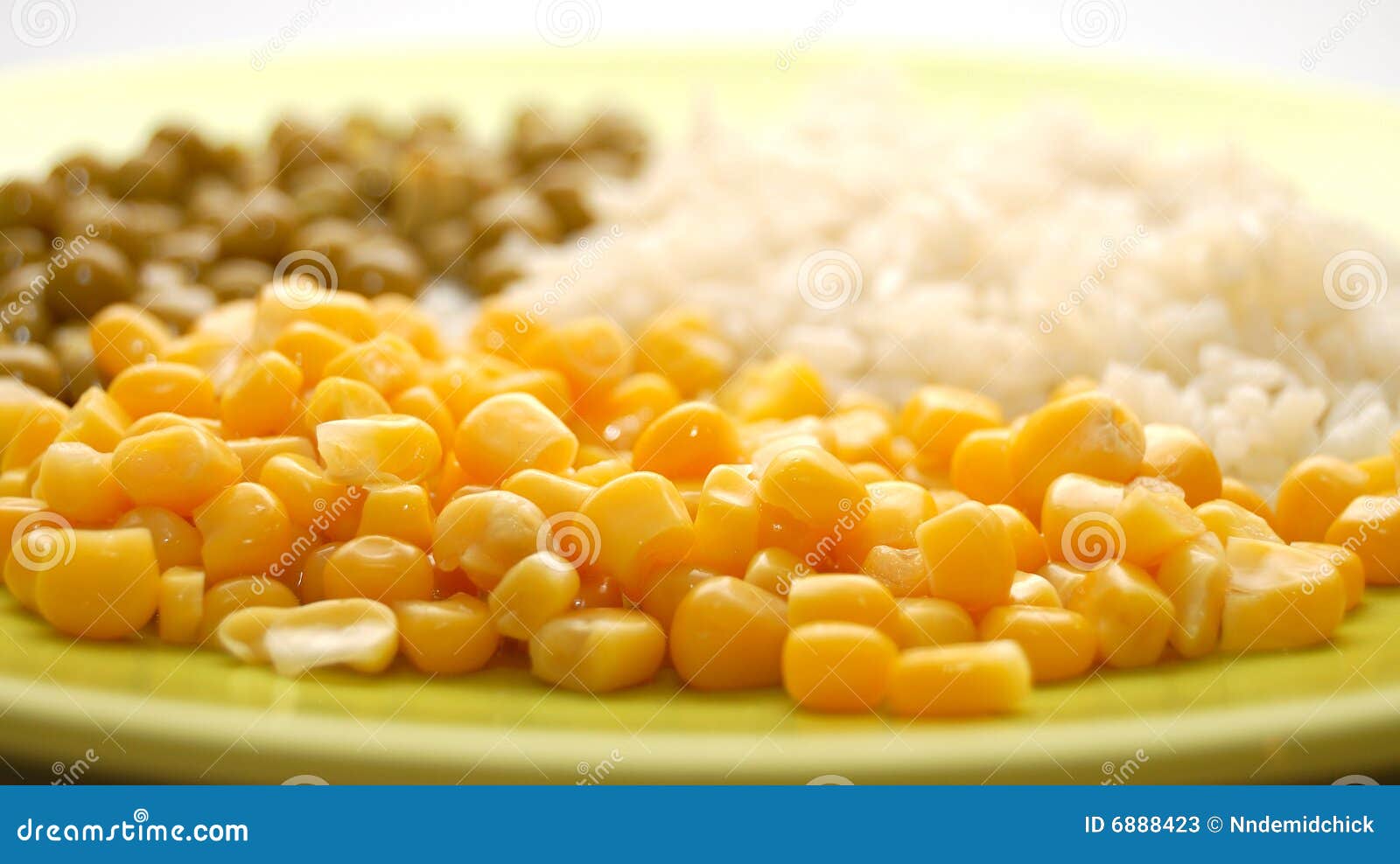 Green Plate with Vegetarian Food Stock Image Image of plate, peas