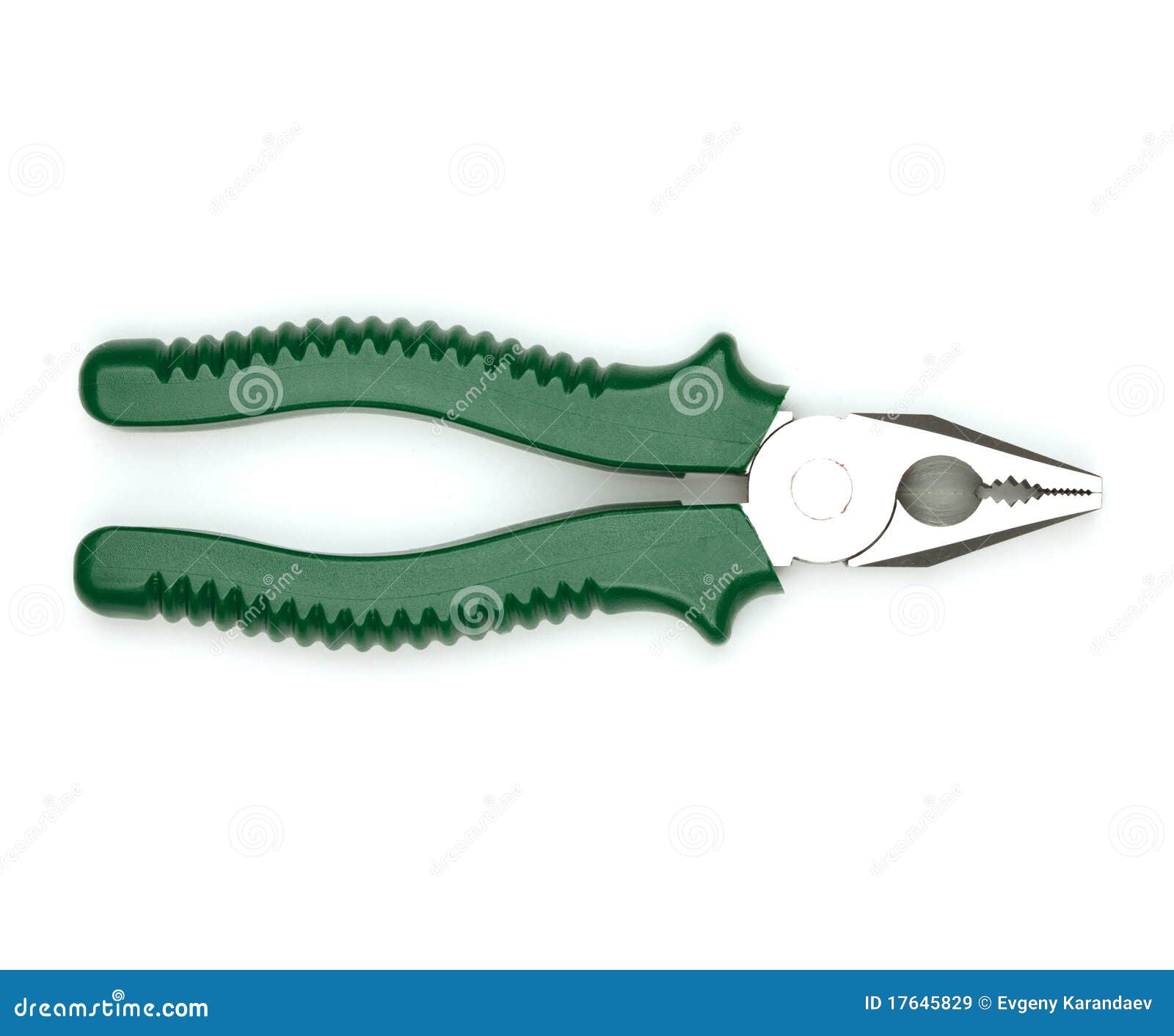 Green pliers stock image. Image of home, clamp, repair 17645829