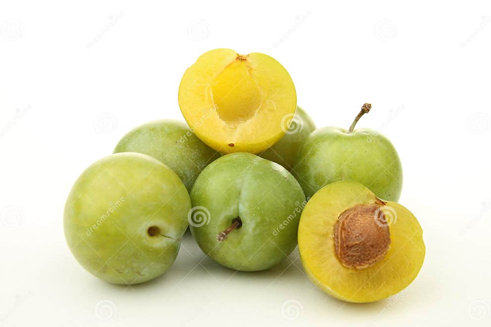 Green plum stock image. Image of green, heap, healthy 26973515