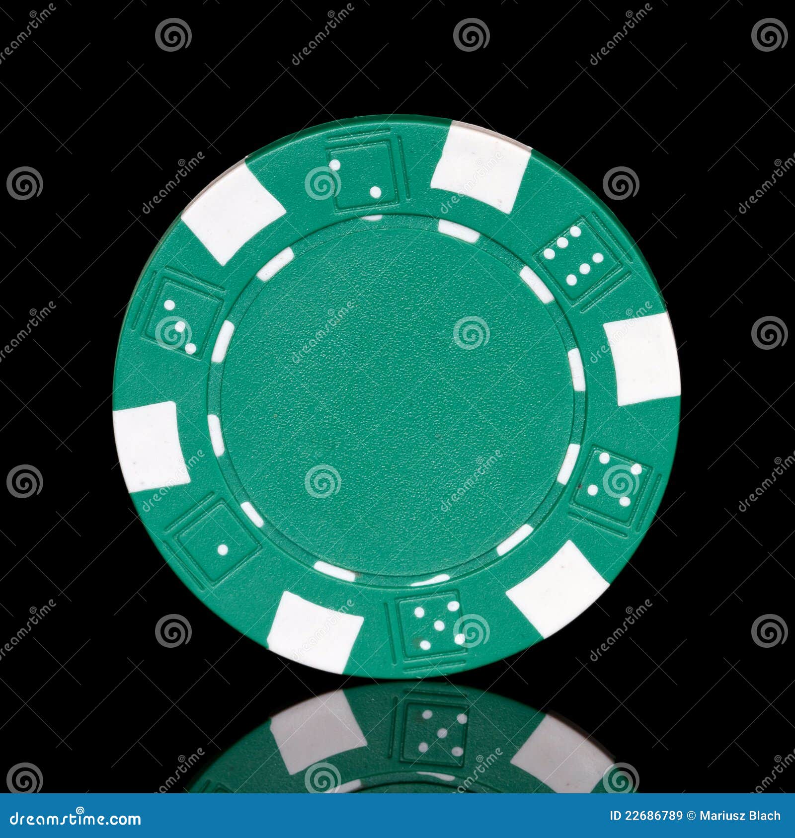 Green poker chip stock image. Image of vegas, gamble 22686789
