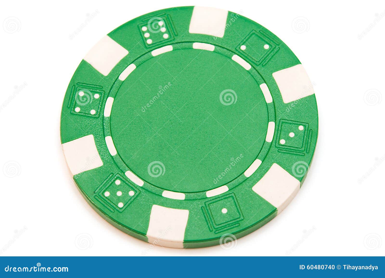 Green Poker Chip Isolated on White Stock Photo Image of studio, game