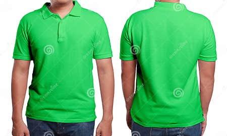 Green Polo Shirt Design Template Stock Image - Image of clothing, model ...