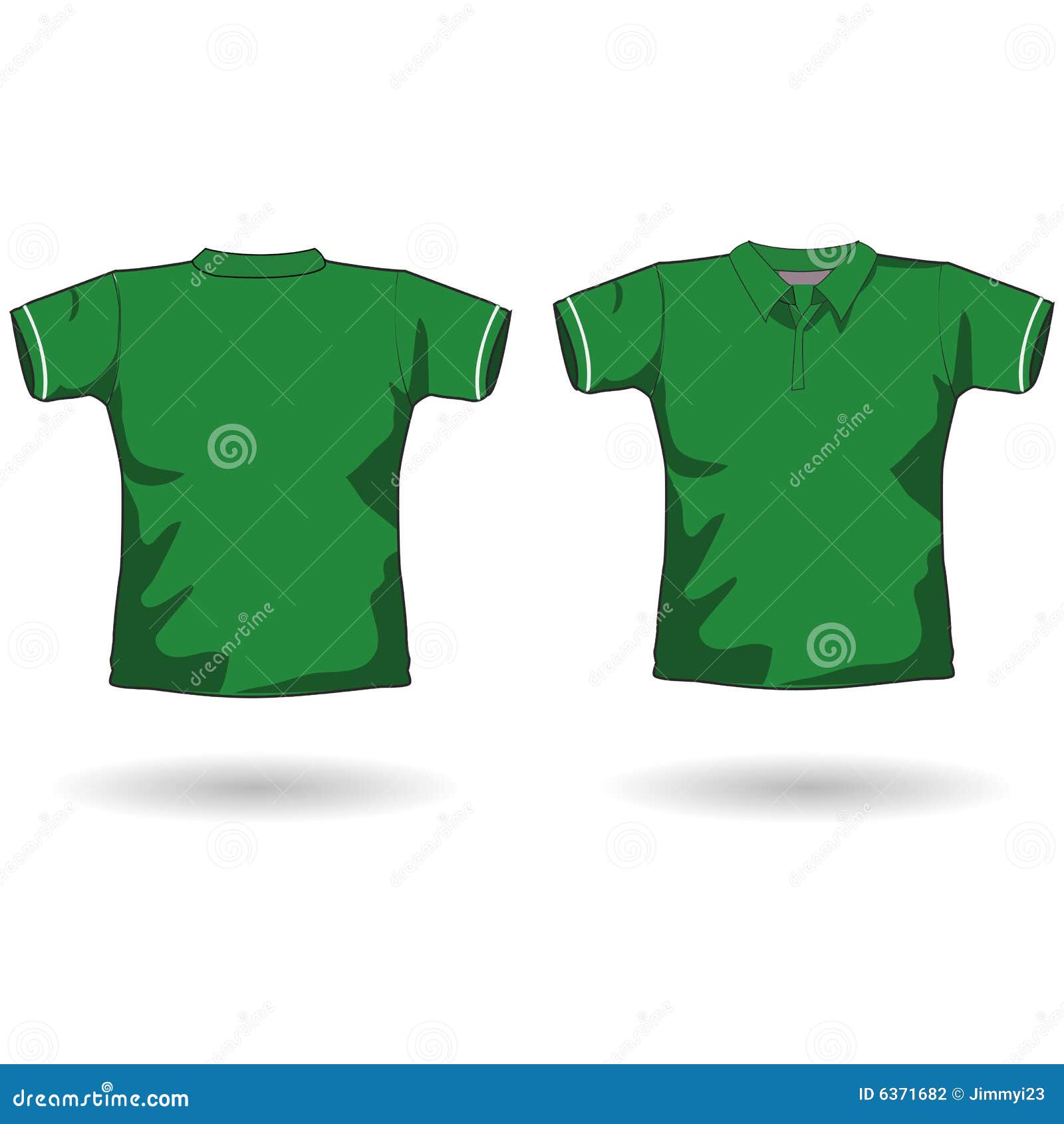 Green polo shirt template stock illustration. Illustration of shirt