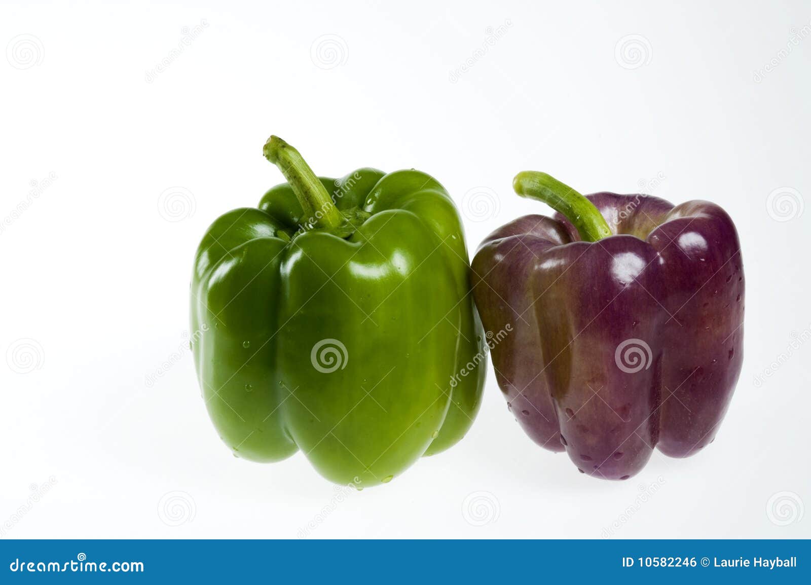 Green and purple peppers stock photo. Image of food, bell 10582246