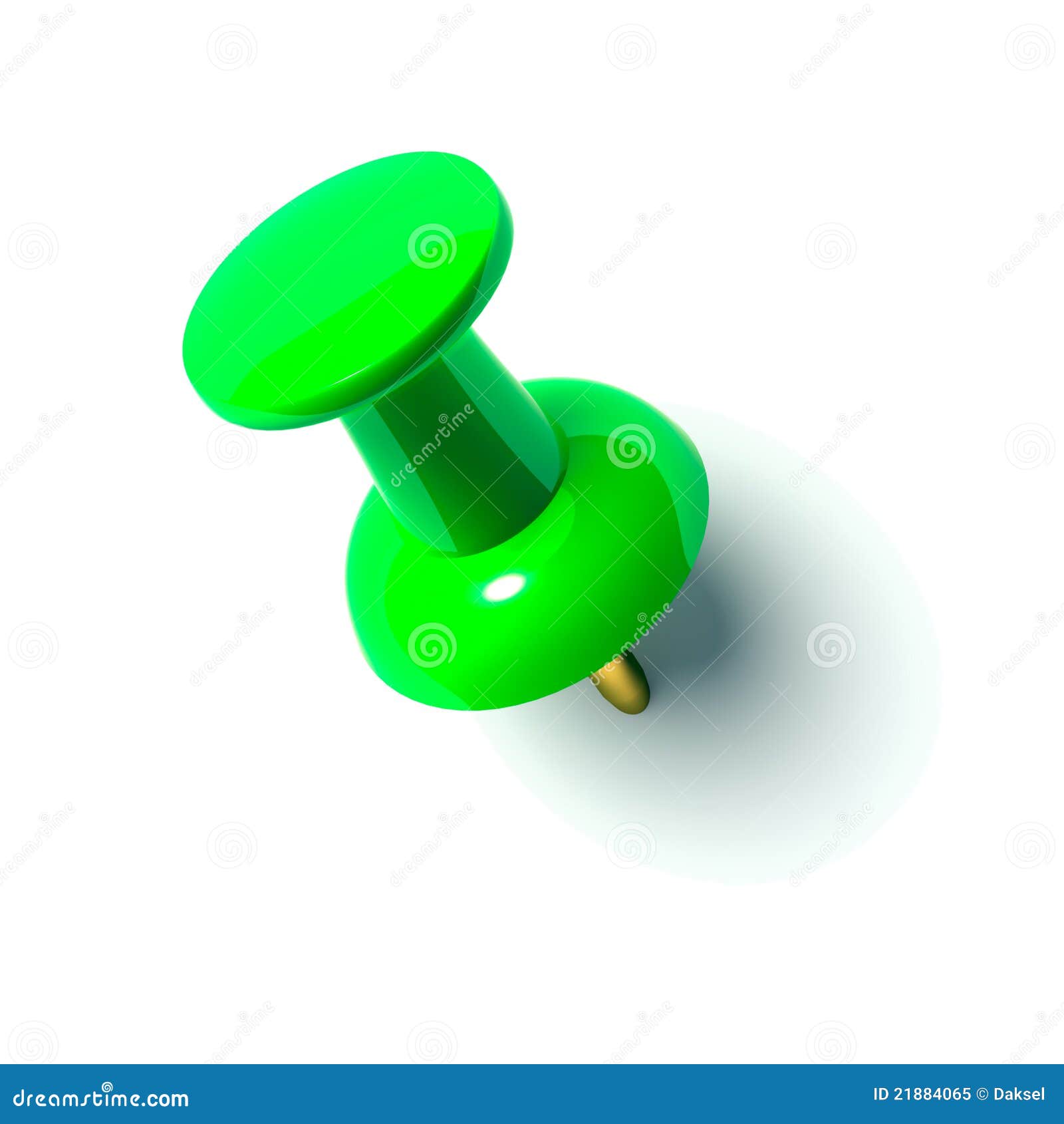 Green Pushpin Royalty Free Stock Photo - Image: 21884065