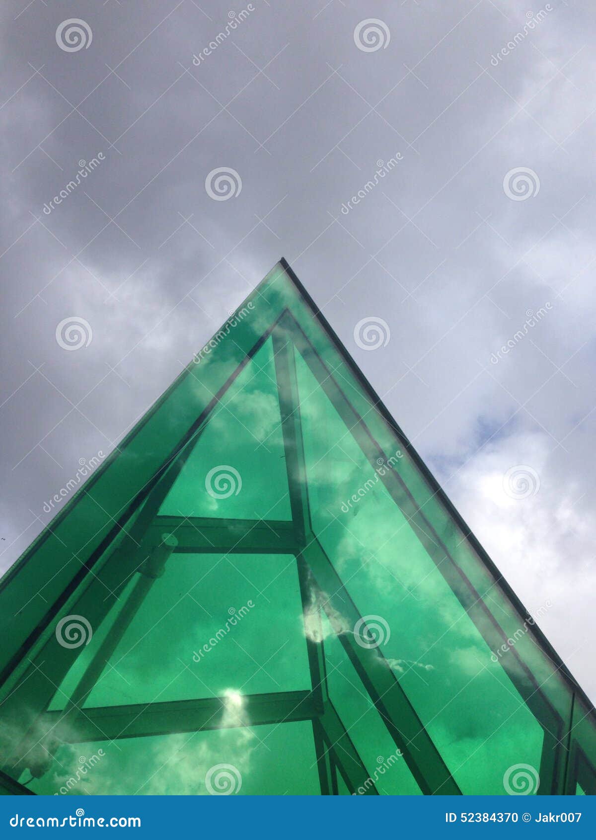 Green pyramid blue heaven