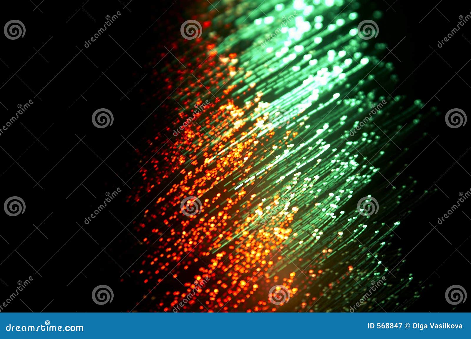 green rays explosion and red