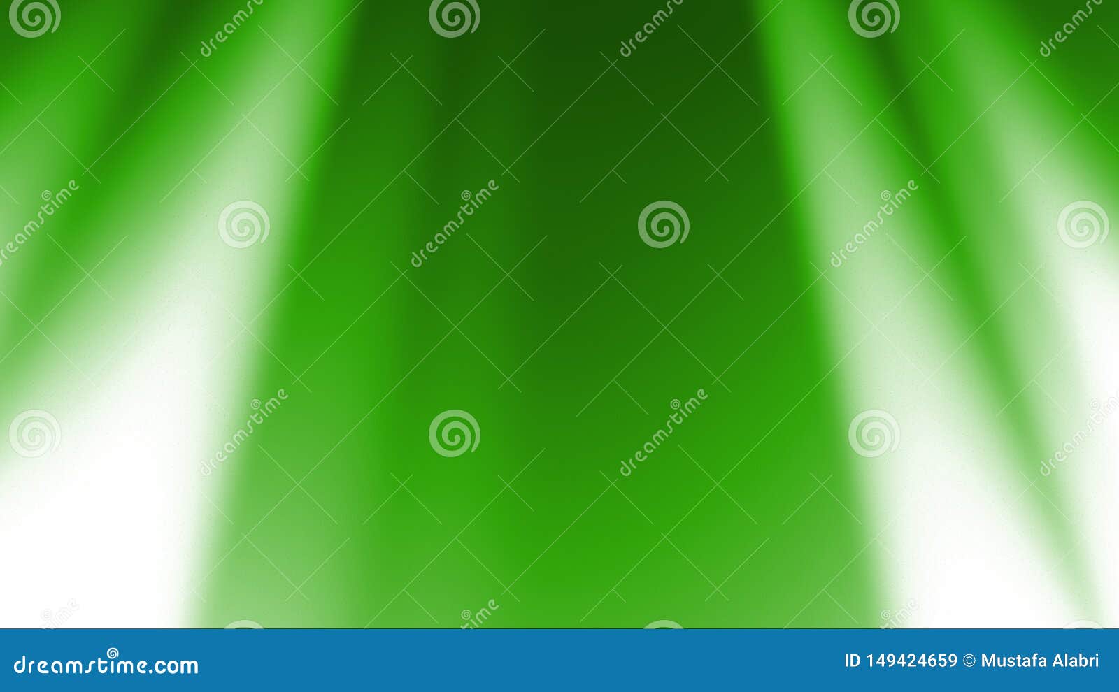 Green Rays Light Background Stock Illustration Illustration of