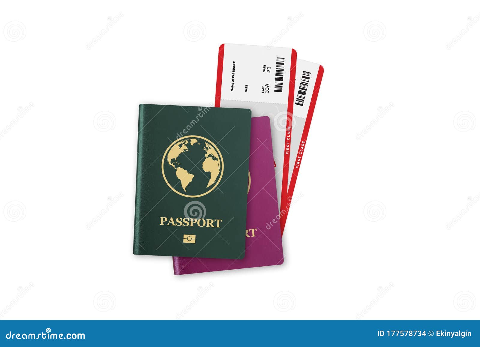 Realistic international passport