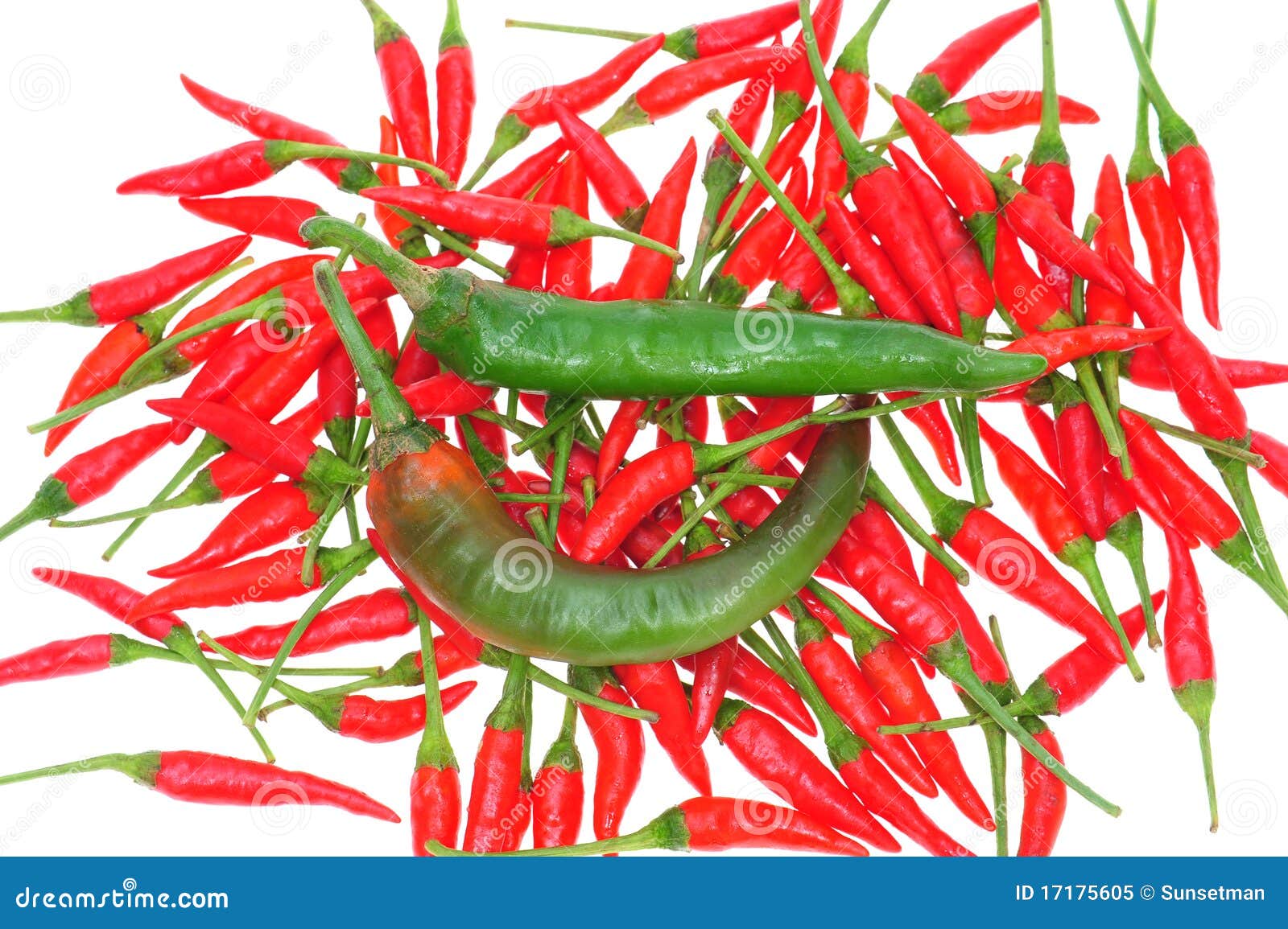Green and red Chili stock image. Image of smooth, ripe 17175605