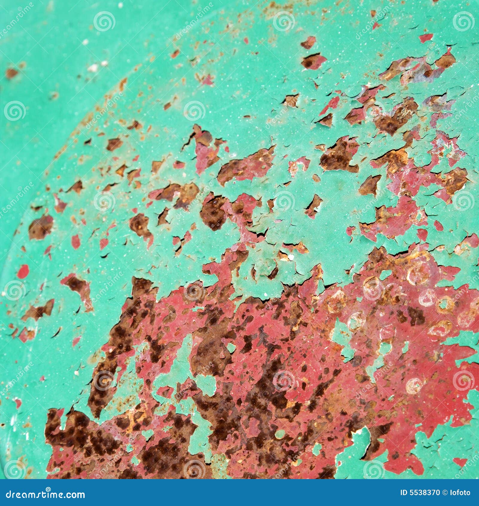Green and Red Rusted Metal. Stock Photo - Image of life, square: 5538370