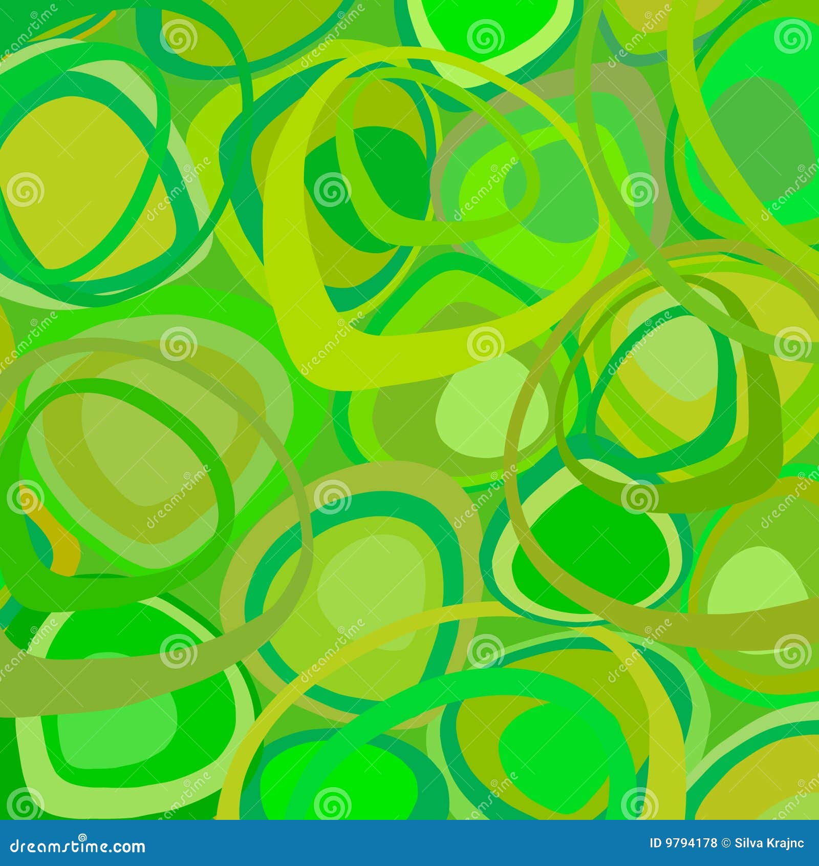 Green Retro Wallpaper Vector Stock Vector Illustration of seamless