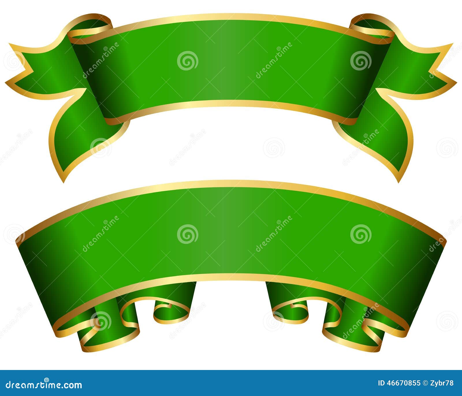 3d green ribbon banner. 24340165 Vector Art at Vecteezy