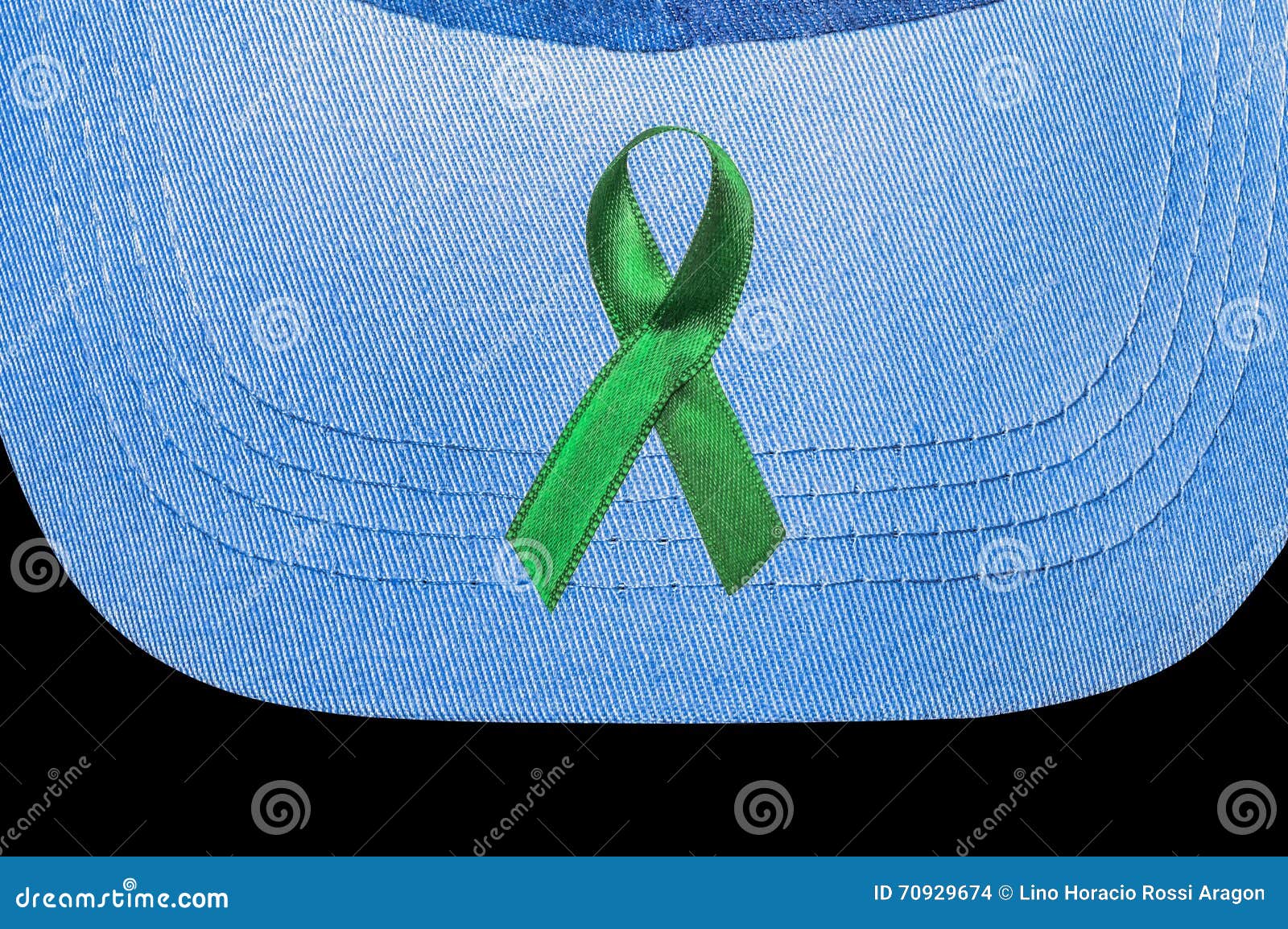 The Green Ribbon, Kidney Cancer Awareness Symbol Stock Photo Image of