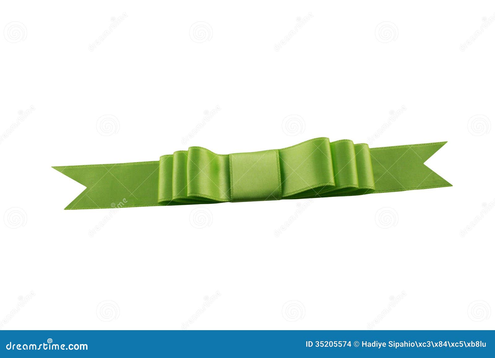 Green ribbon stock photo. Image of white, isolated, backgrounds - 35205574