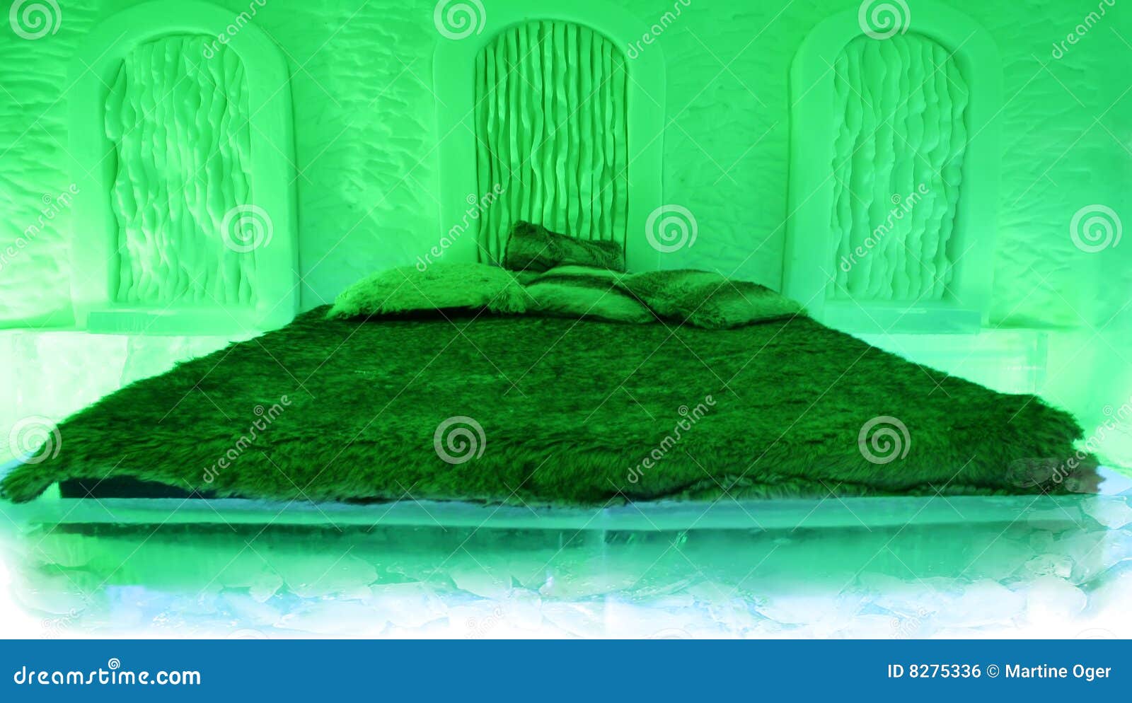 Green room Ice hotel. editorial photo. Image of construction 8275336