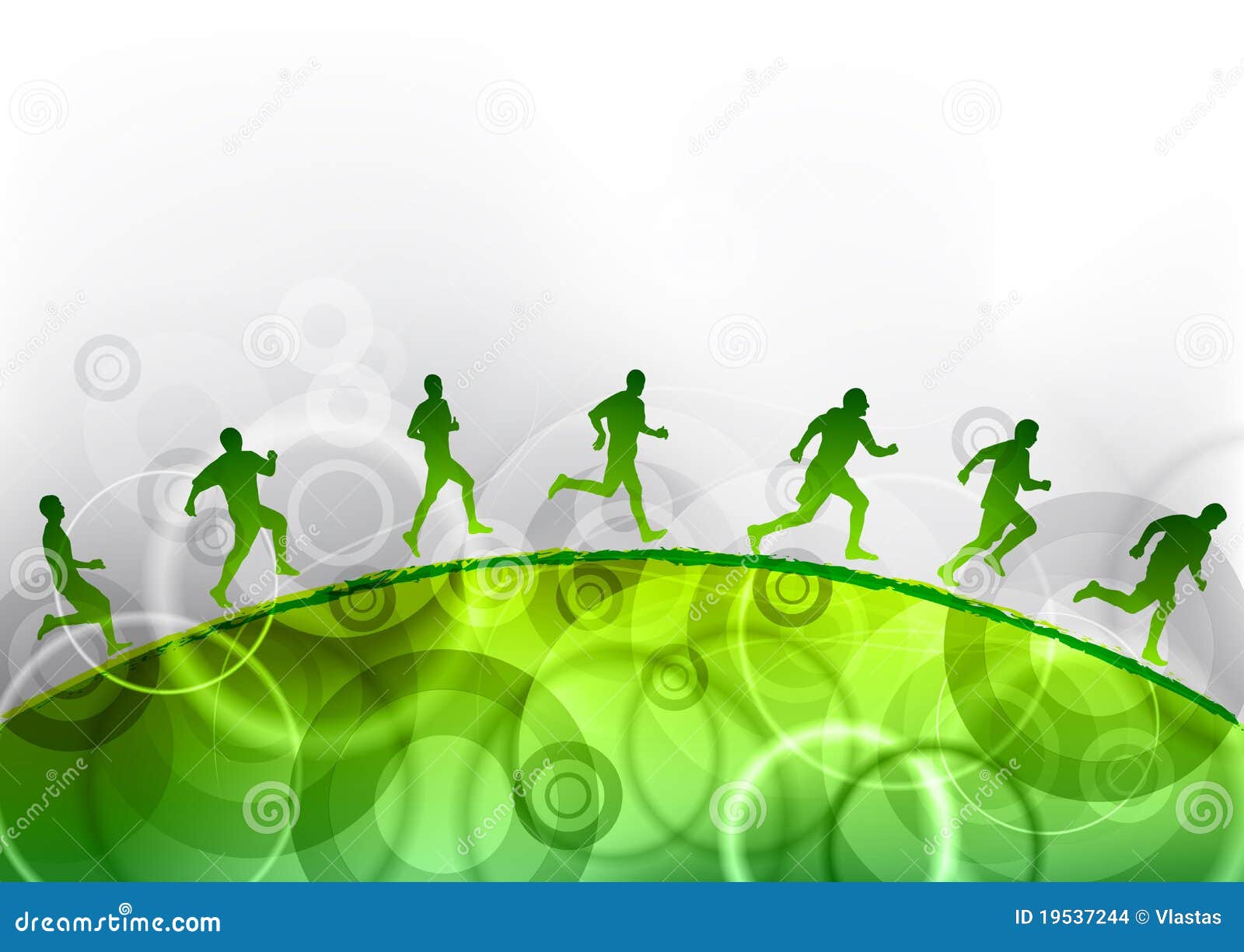 Green running stock vector. Illustration of exercise - 19537244