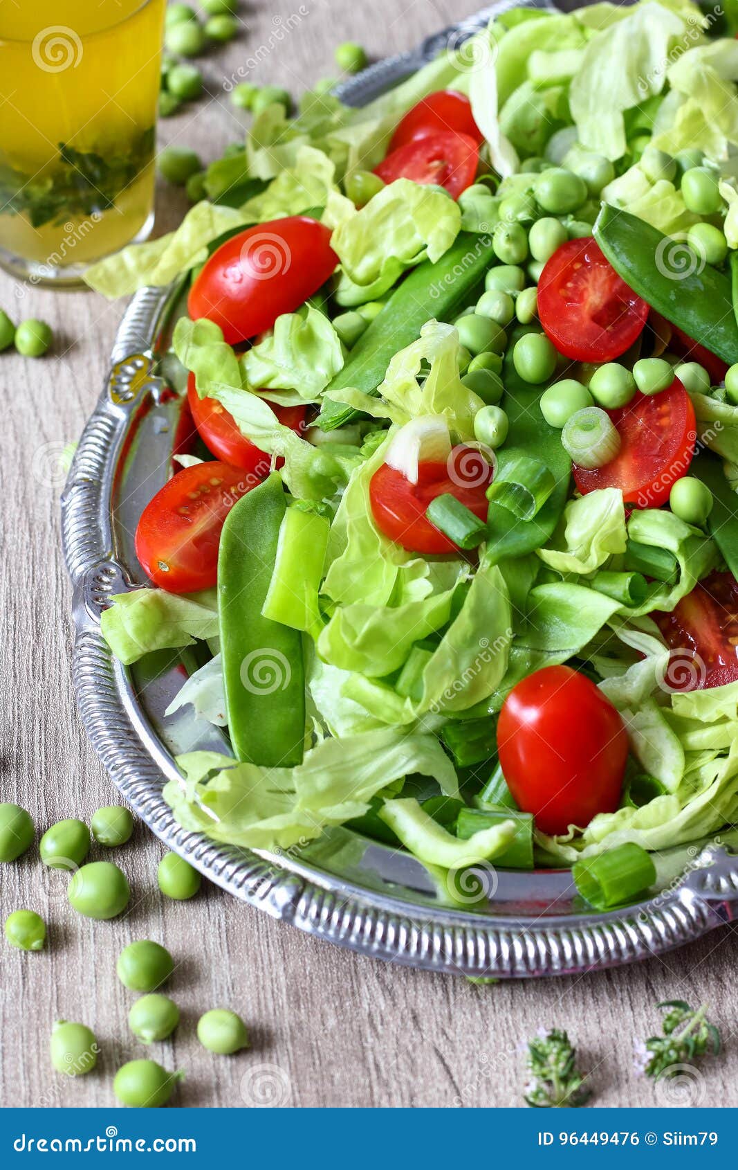 Green Salad stock photo. Image of organic, food, lettuce 96449476