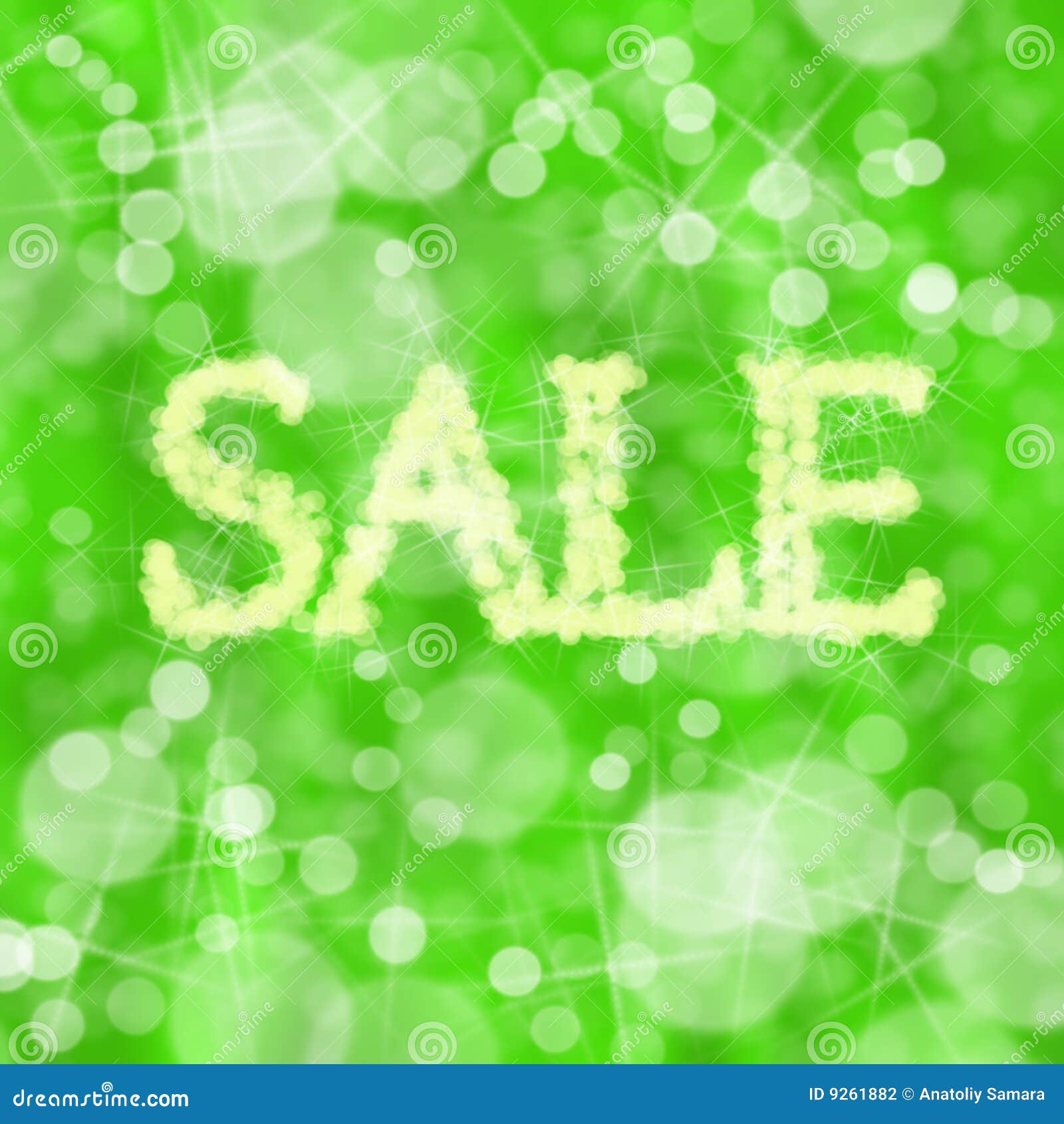 Green sale stock illustration. Illustration of bright 9261882