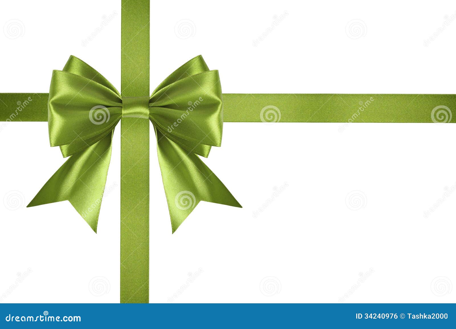 Green satin ribbon stock photo. Image of green, celebration 34240976