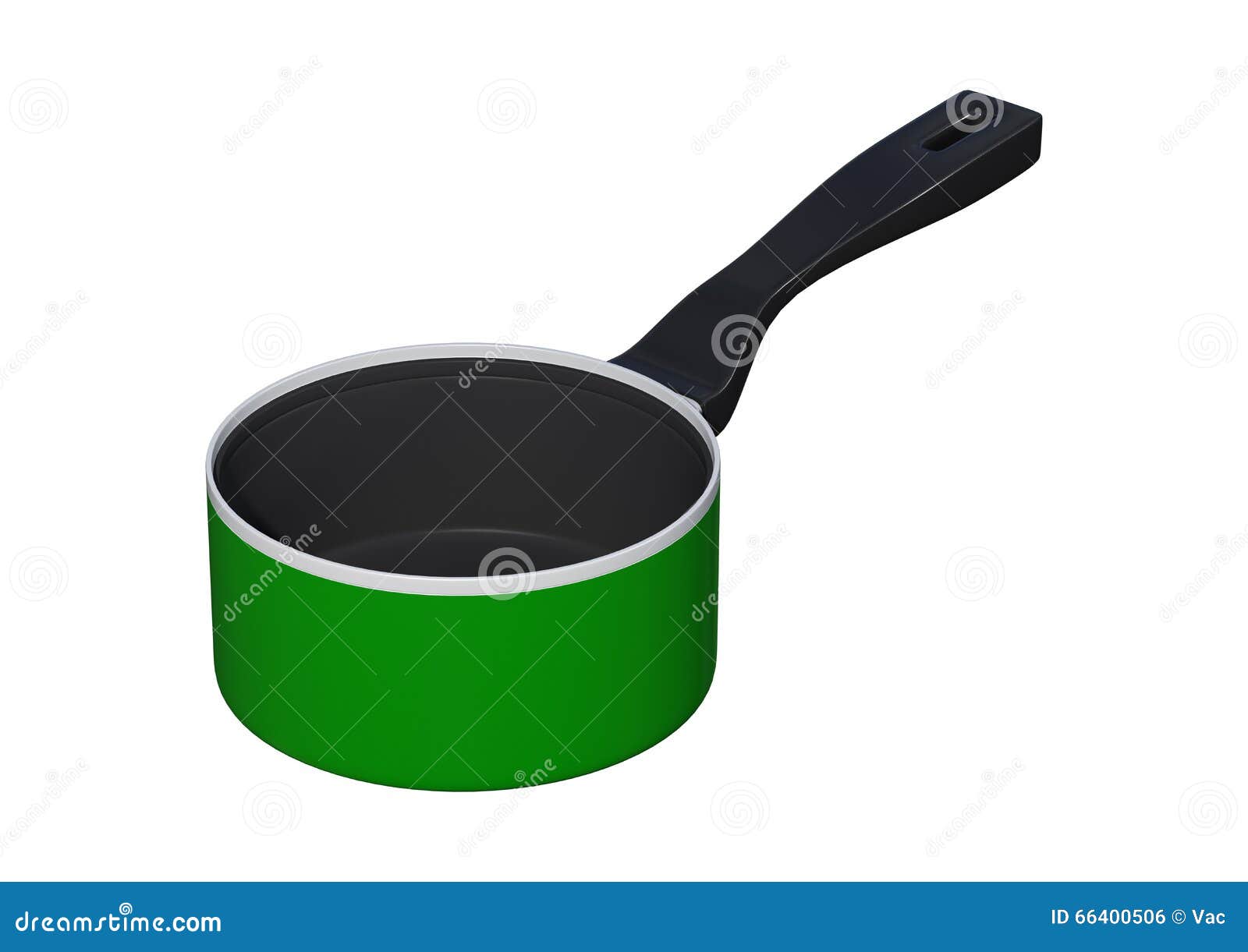 Green Saucepan on White stock illustration. Illustration of tool 66400506