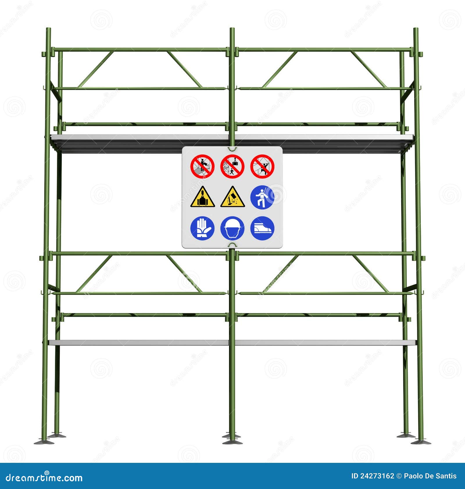 green scaffold