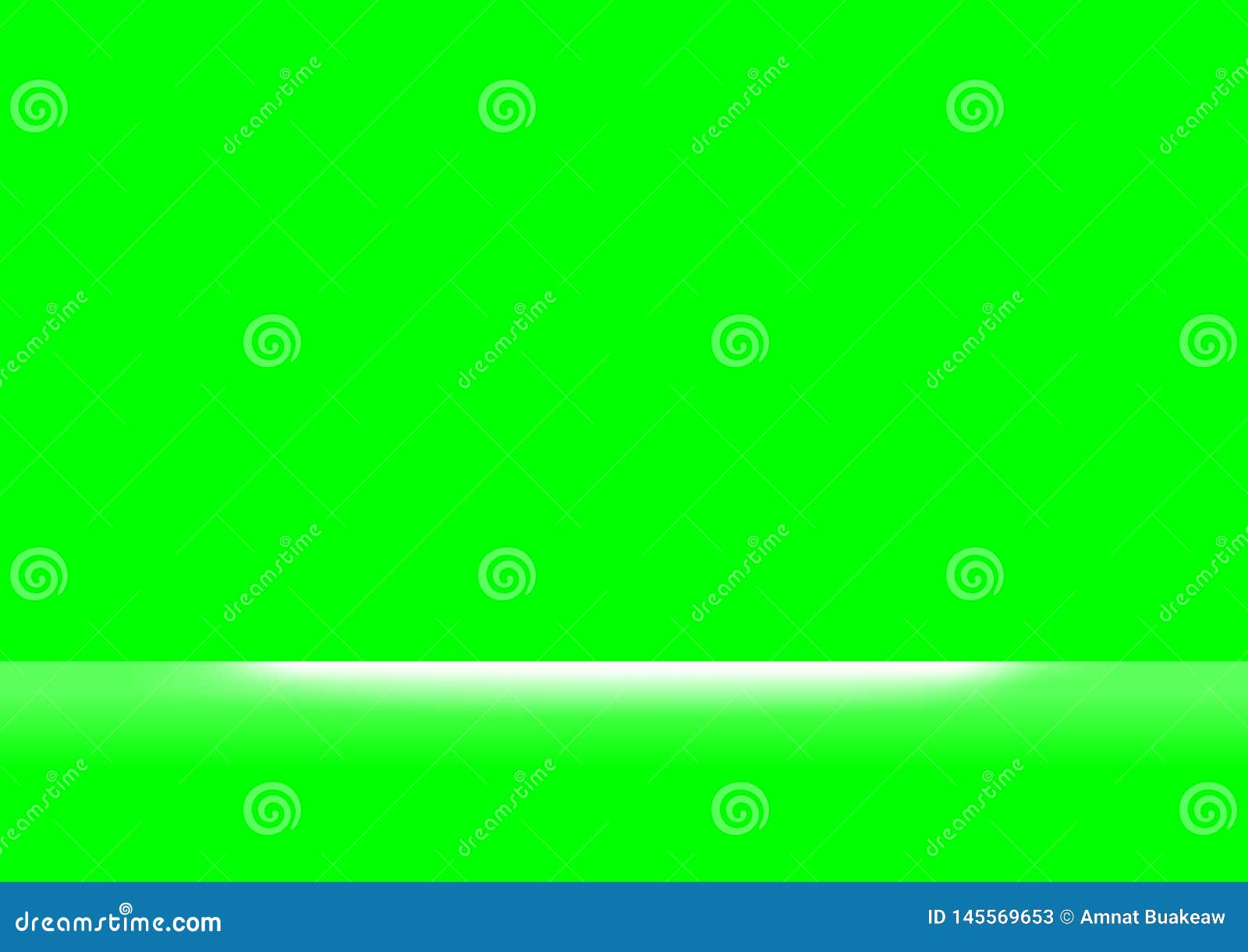 Green Screen Colors and White Light Shine for Background, Backdrop