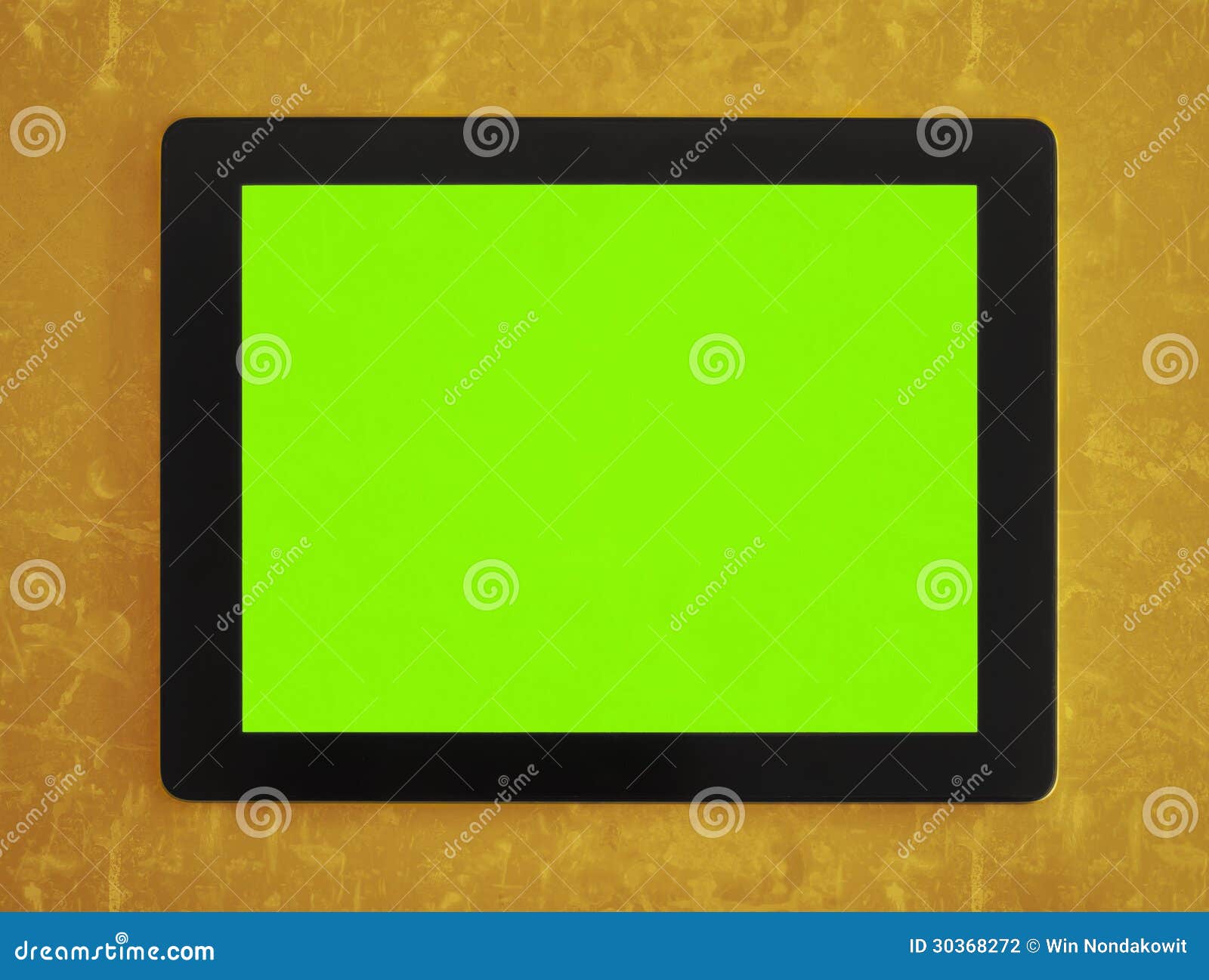 Green screen tablet stock photo. Image of orange, screen 30368272