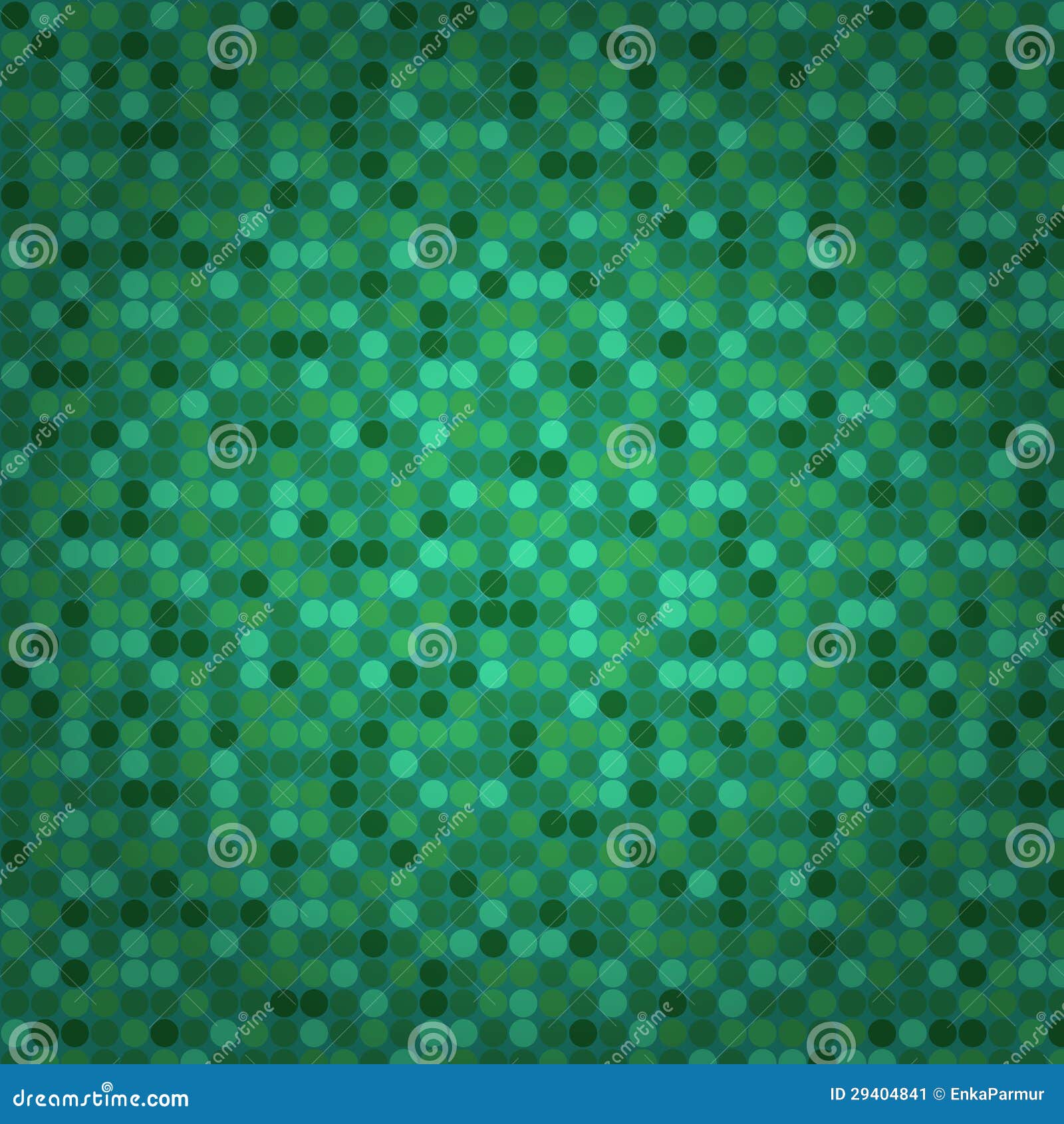 Green Seamless Mosaic Background Stock Vector Illustration of round