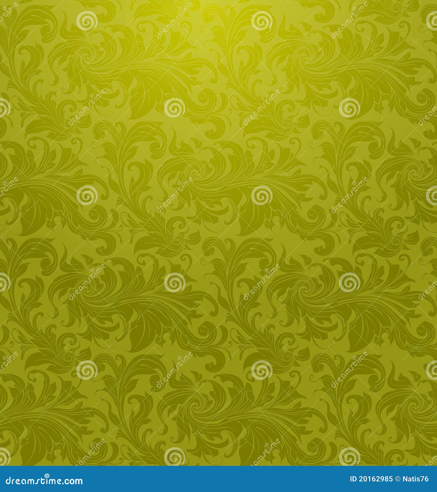 Green Seamless Wallpaper Pattern Stock Vector Illustration of
