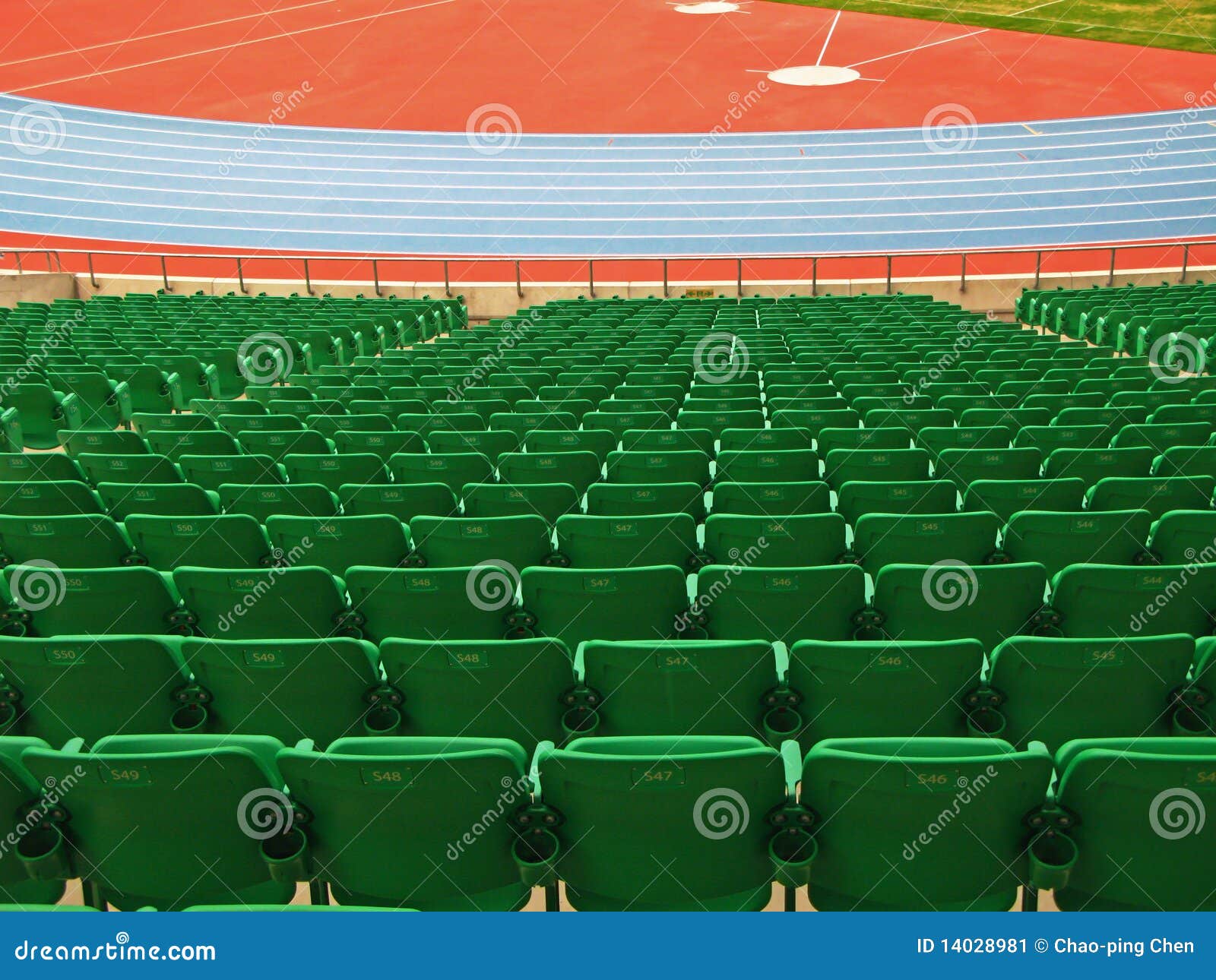 Green seats stock image. Image of taiwan, seats, athletic 14028981