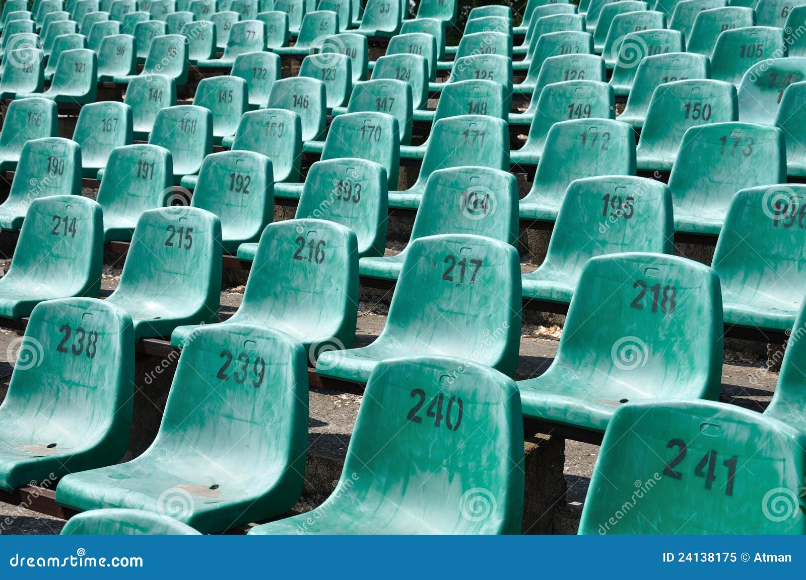 Green Seats stock image. Image of seatings, places, stadium 24138175