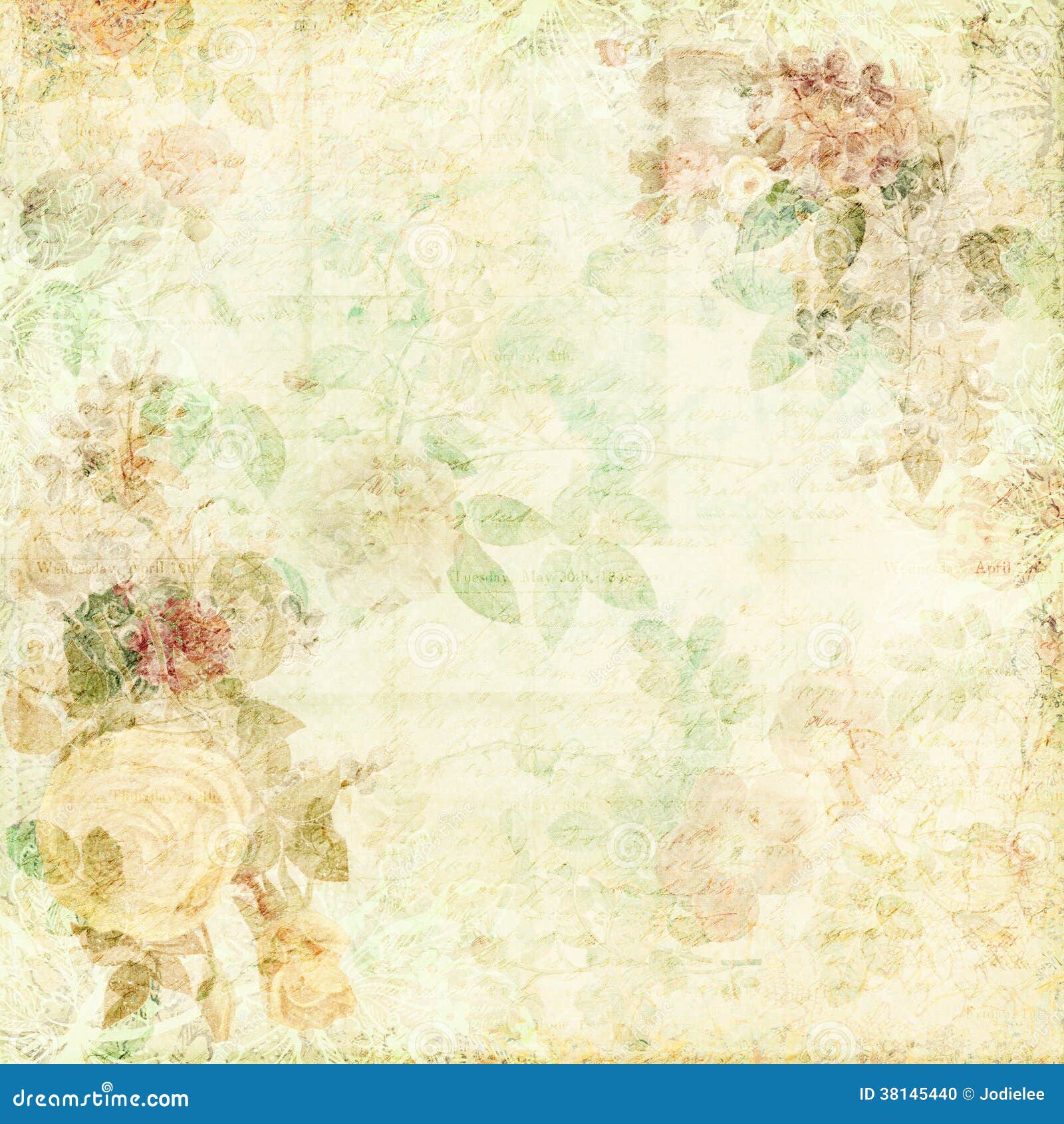 Vintage Shabby Chic Scrapbook Paper Collection